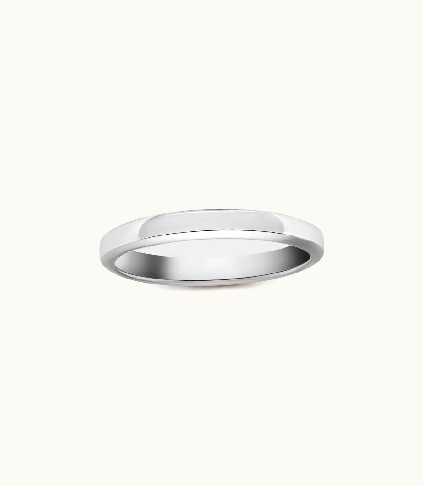 Van Cleef & Arpels Toujours Wedding Band, 2.5 Mm, Platinum