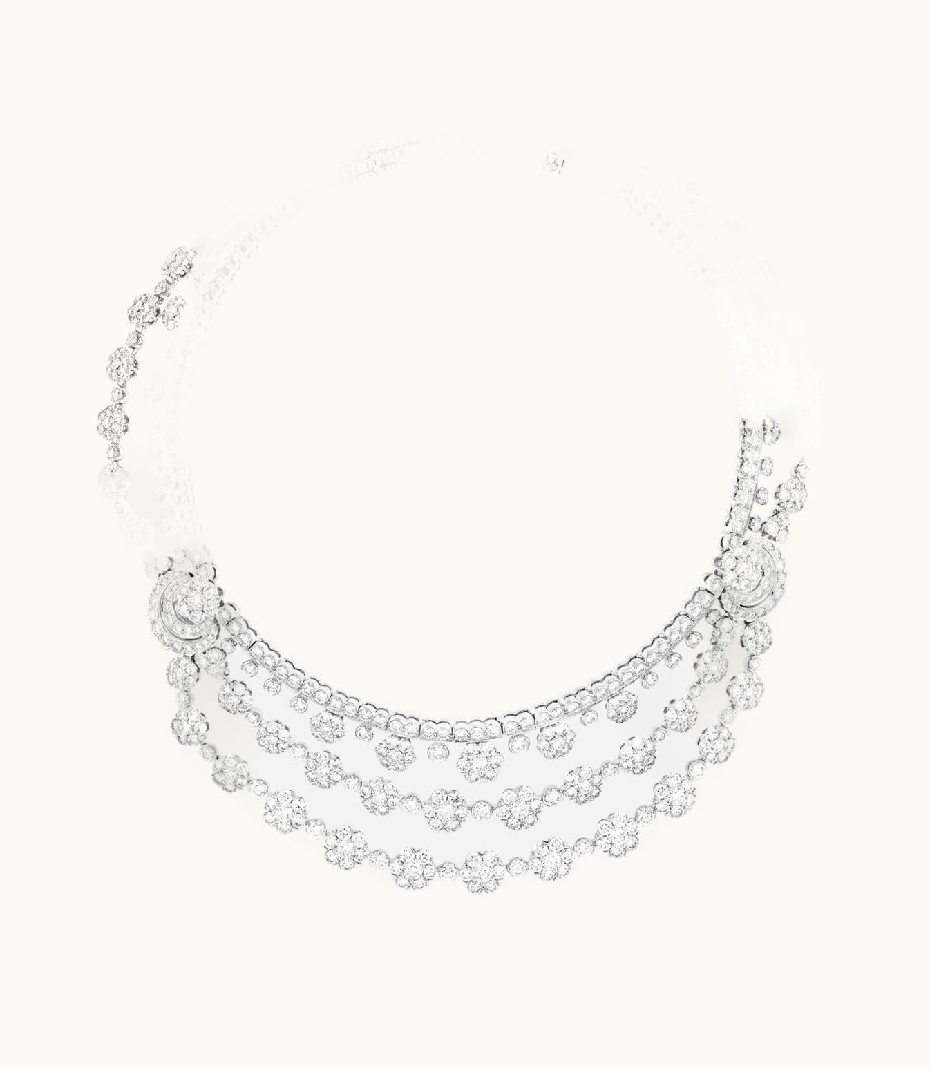 Van Cleef & Arpels Van Cleef & Arpels Snowflake Transformable Necklace White Diamond High Jewelry