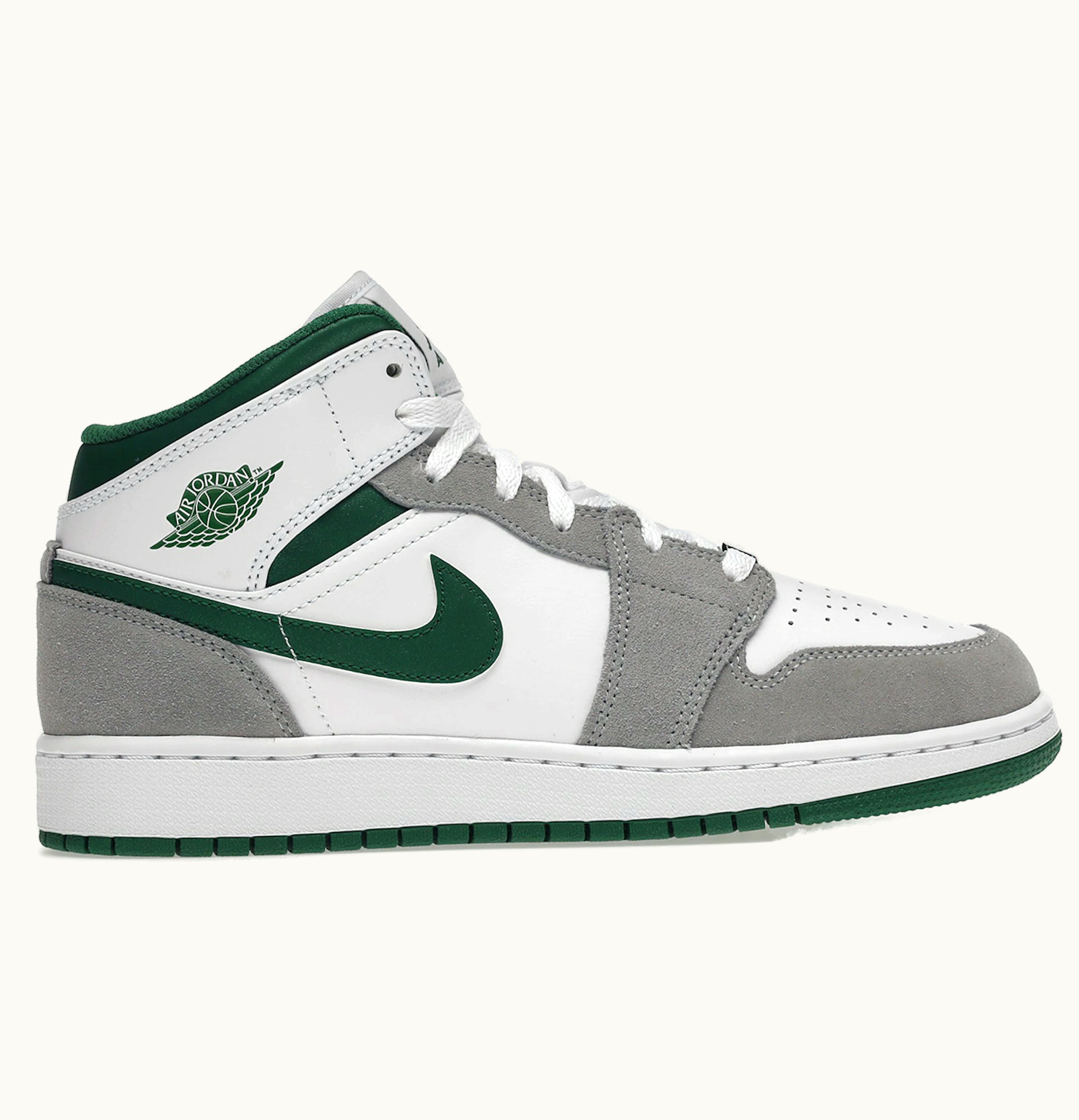 Jordan Air Jordan 1 Mid SE White Pine Green Smoke Grey GS