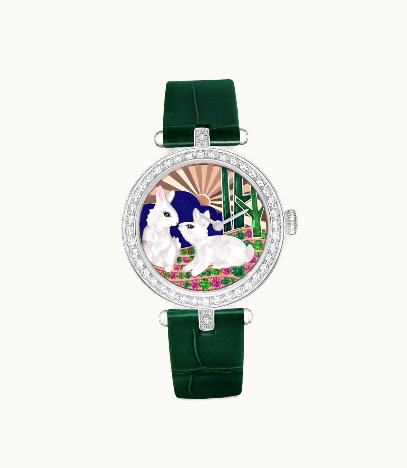 Van Cleef & Arpels Van Cleef & Arpels Lady Duo De Lapins Watch Extraordinary Dials™