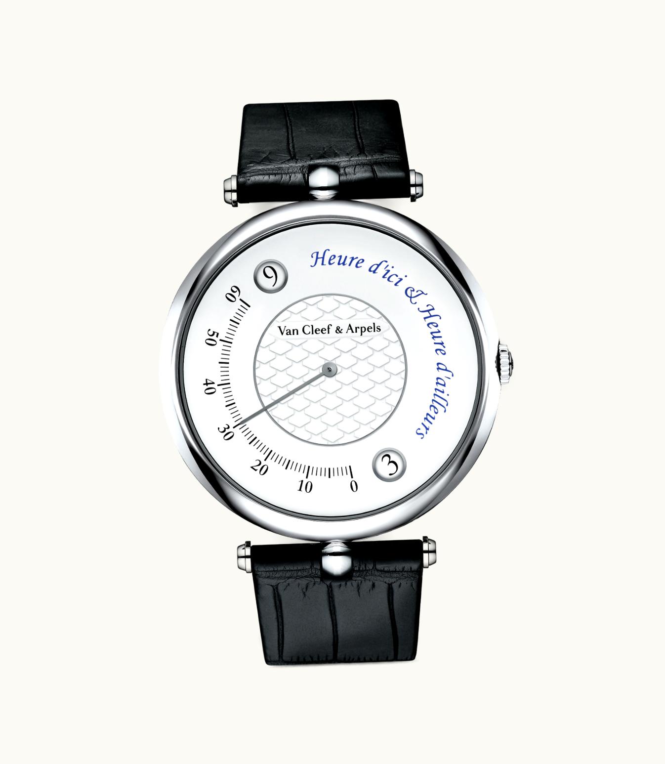 Van Cleef & Arpels Pierre Arpels Heure D'Ici & Heure D'Ailleurs Watch Pierre Arpels