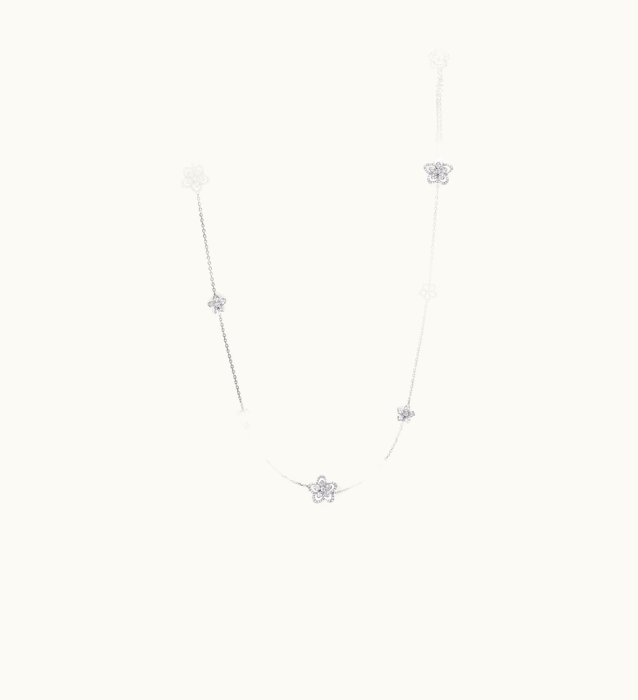 Graff Graff Wild Flower Diamond Sautoir Necklace