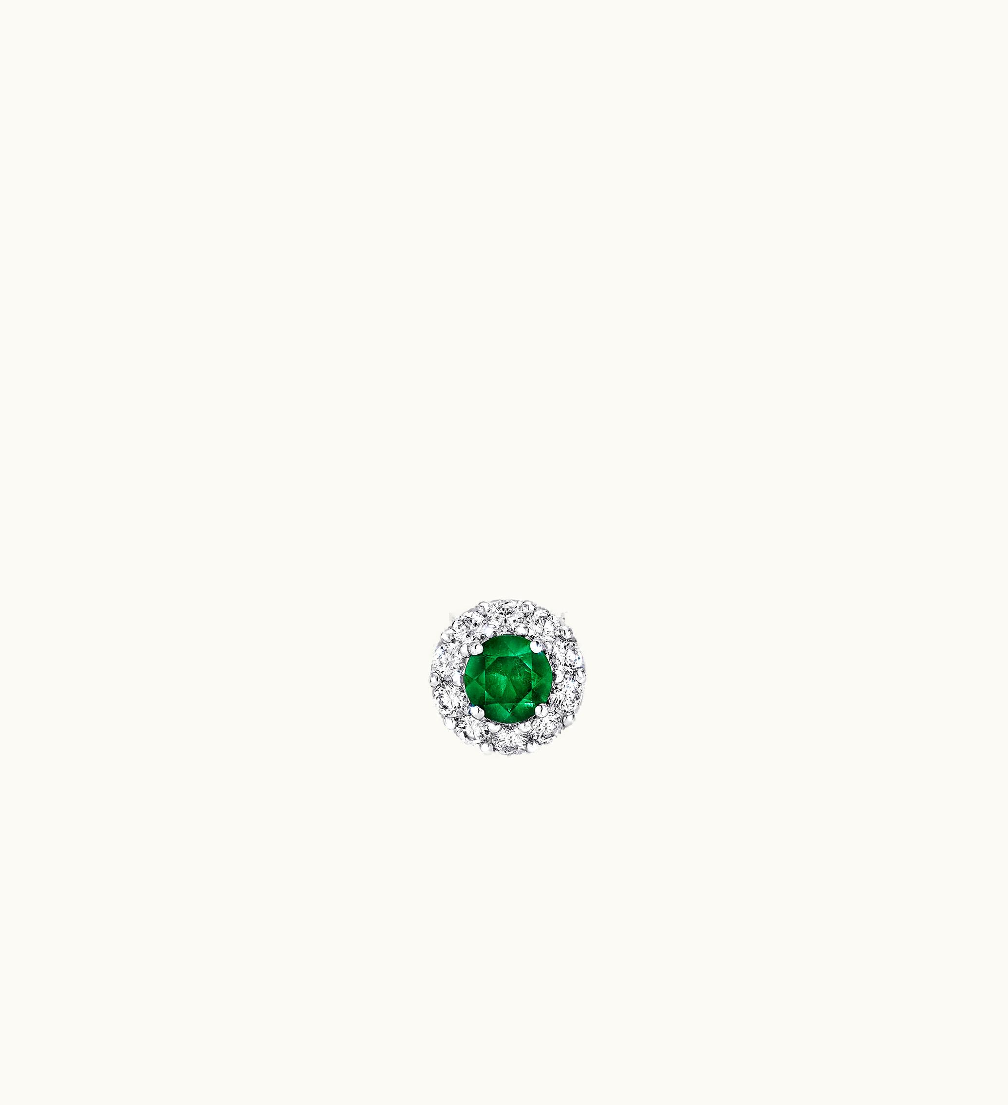 Graff Graff Icon Round Emerald And Diamond Pendant