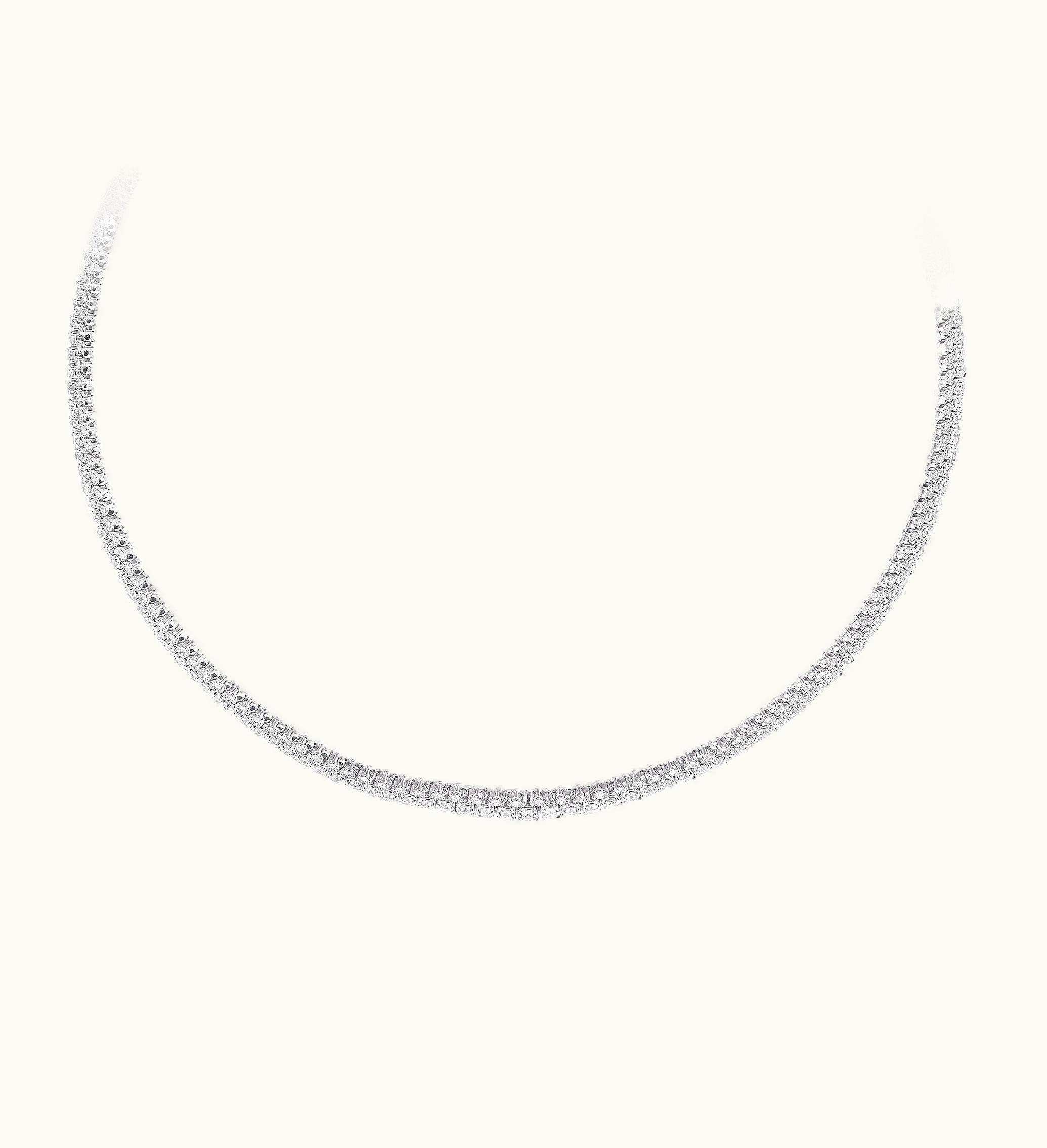 Graff Graff Triple Row Diamond Necklace