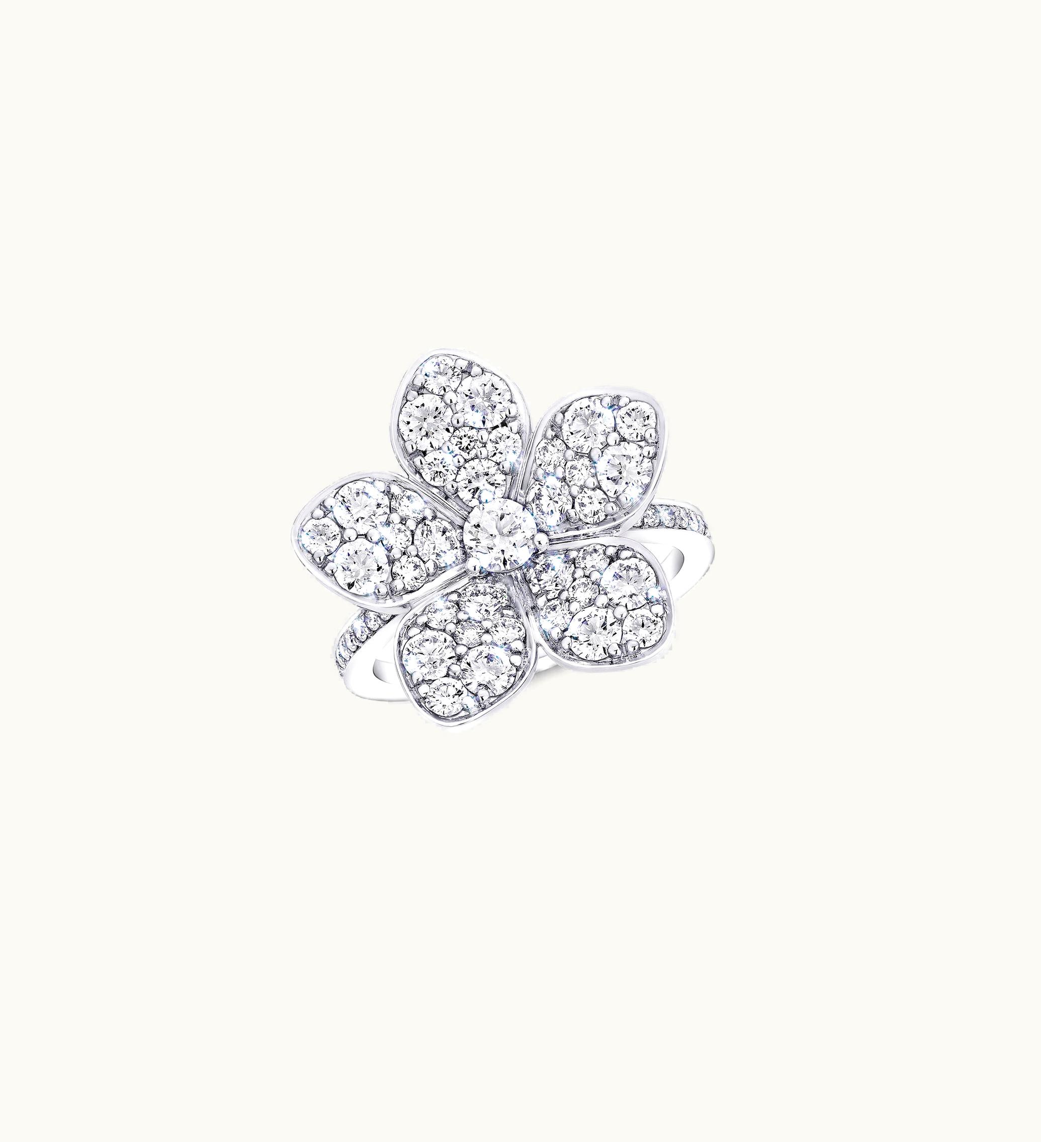 Graff Graff Wild Flower Large Pavé Diamond Ring