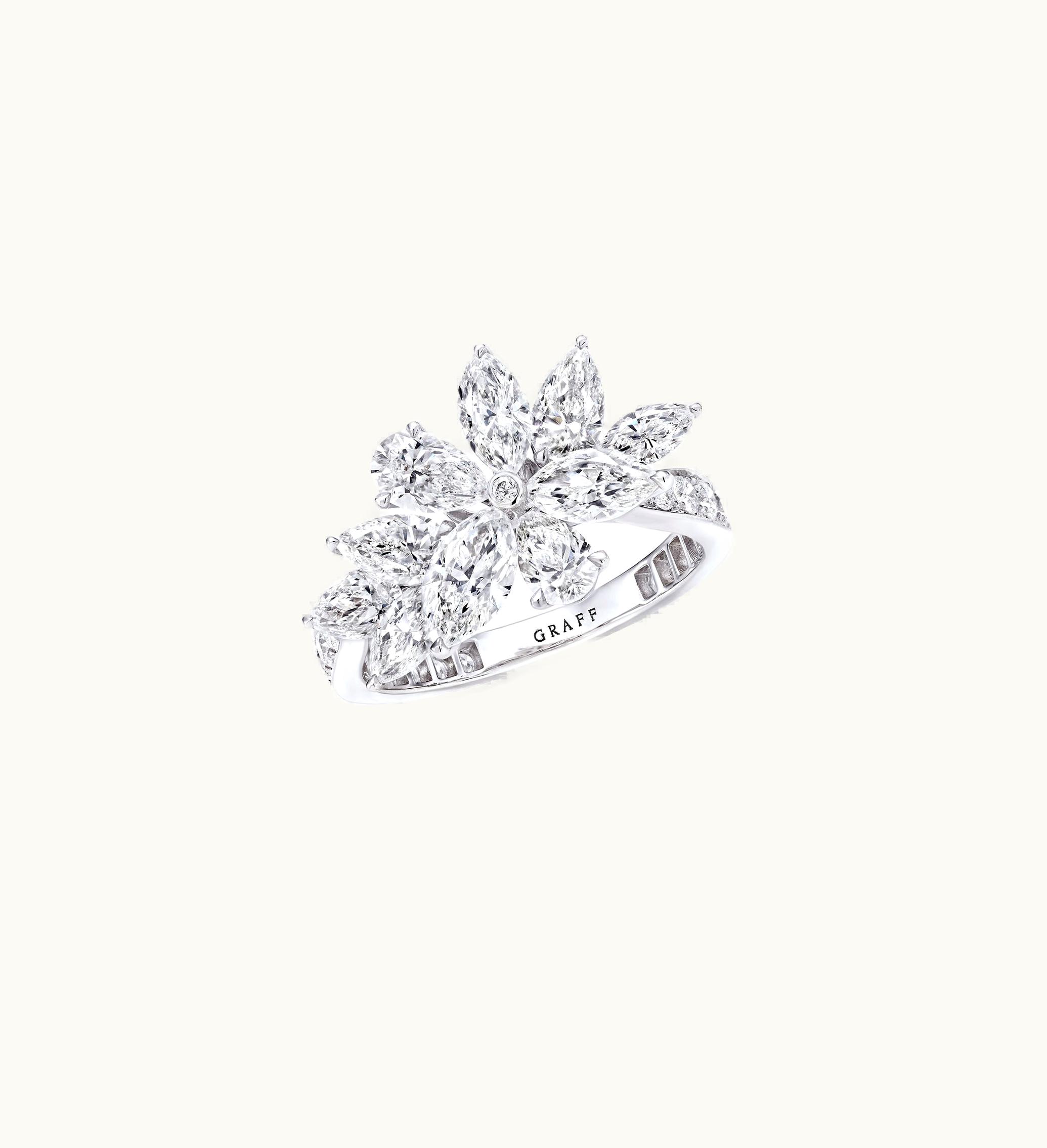 Graff Graff Pear Shape And Marquise Cut Diamond Ring