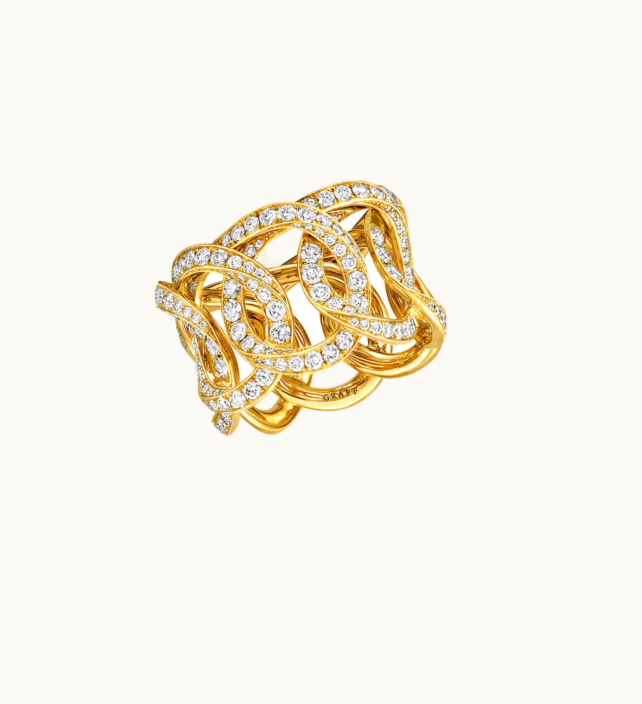 Graff Graff Inspired By Twombly Round Diamond Pavé Band UZ0184902