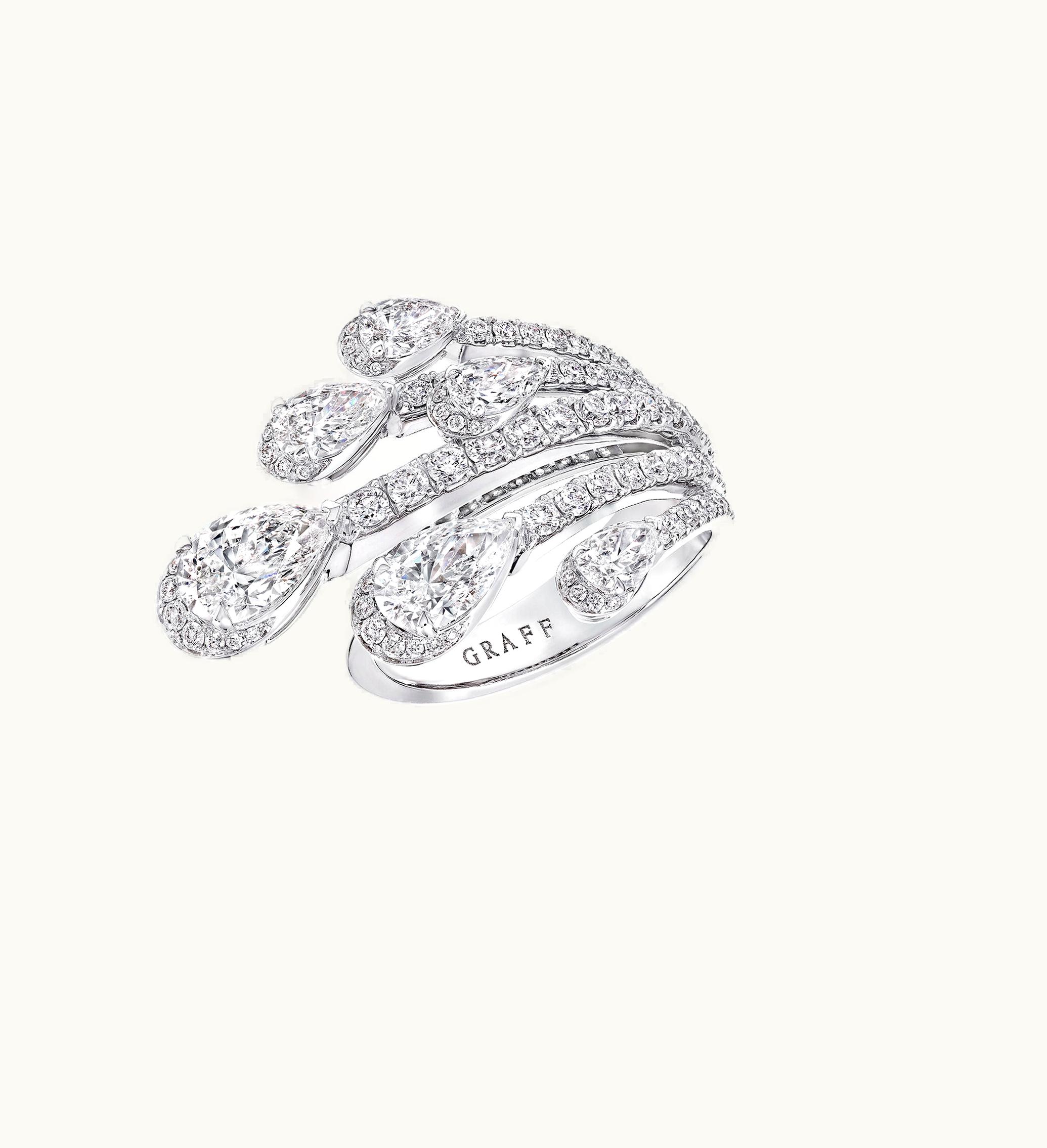 Graff Graff Duet Pear Shape Diamond Ring