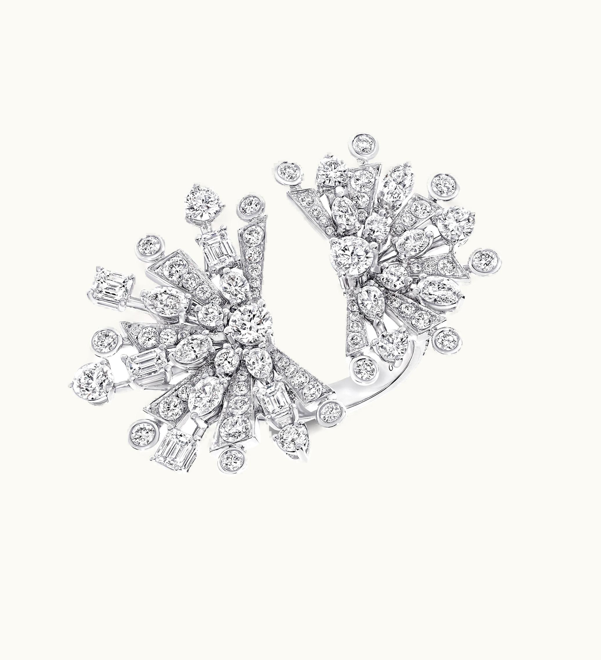 Graff Graff New Dawn Multi-Shape Double Diamond Ring