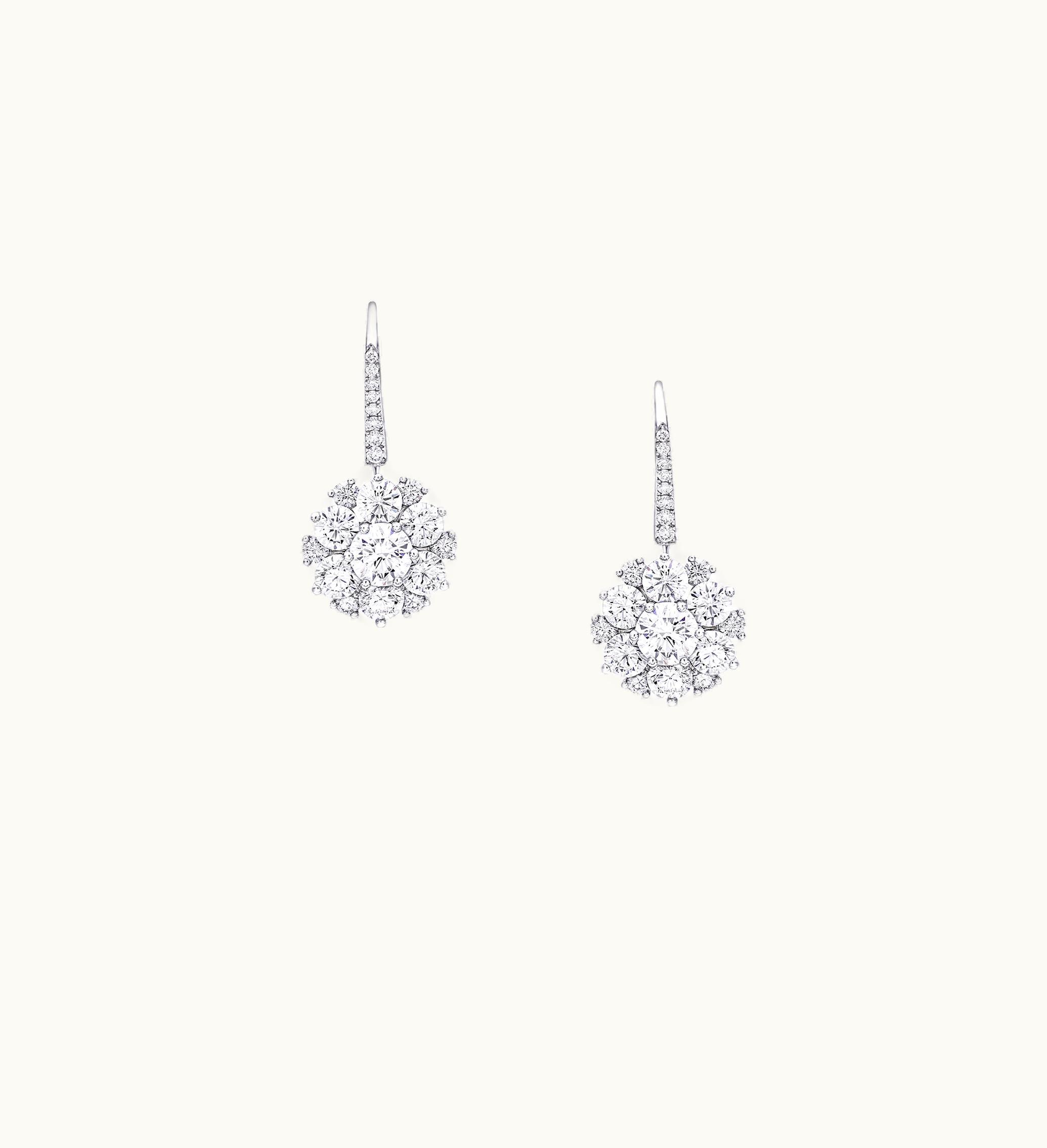 Graff Graff Round Diamond Cluster Earrings