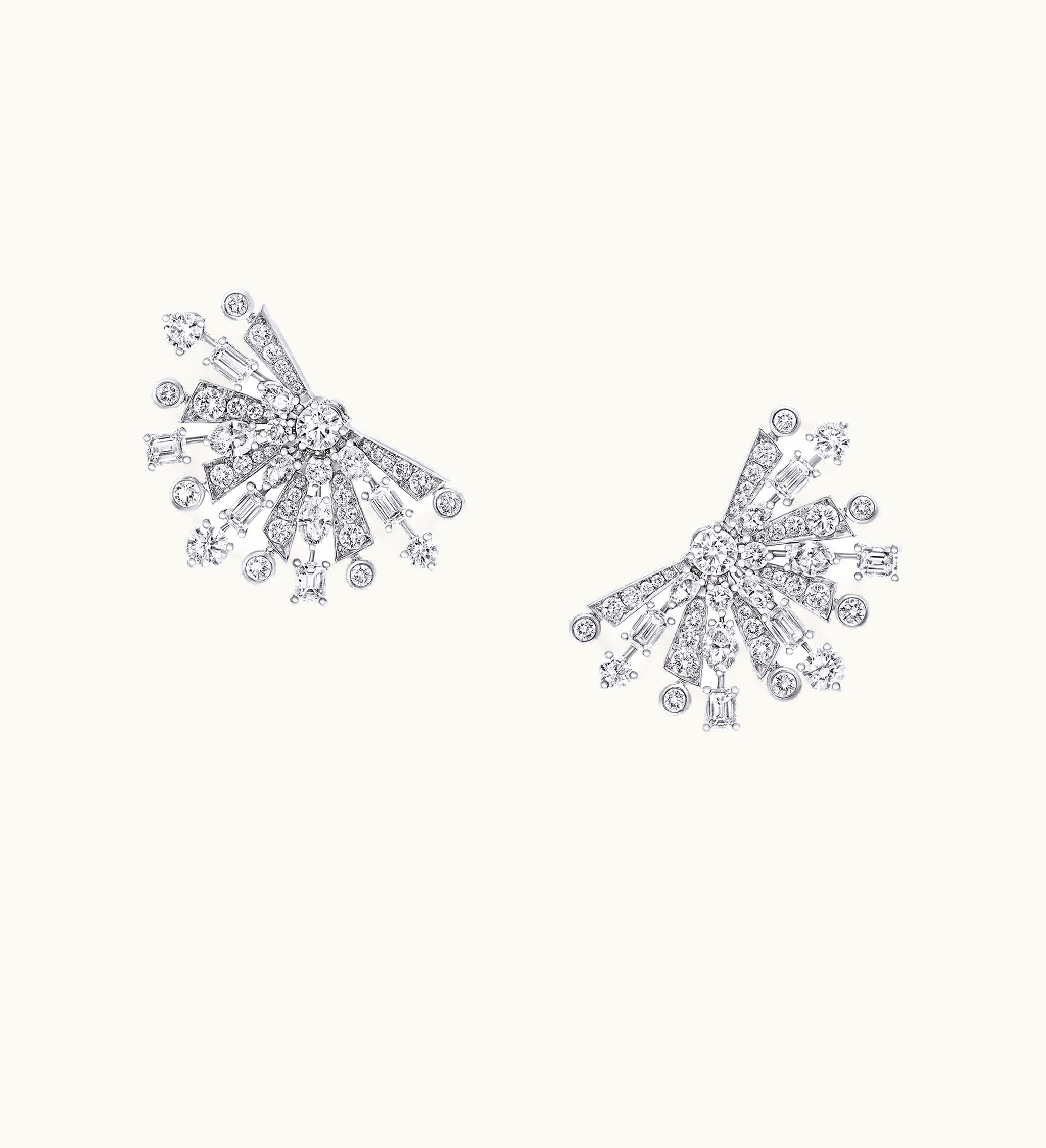 Graff Graff New Dawn Multi-Shape Diamond Stud Earrings