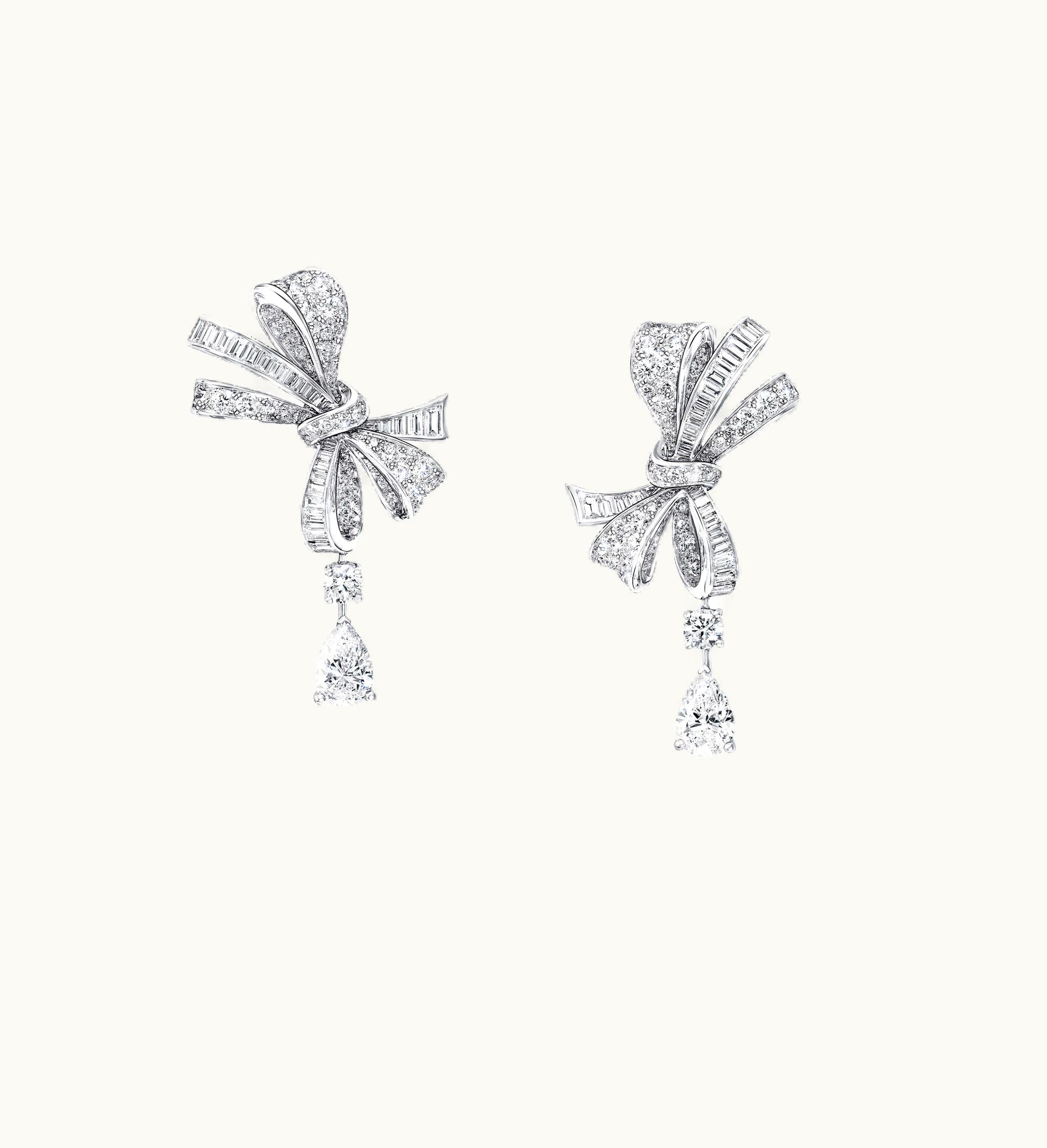 Graff Graff Tilda's Bow Classic Diamond Drop Earrings