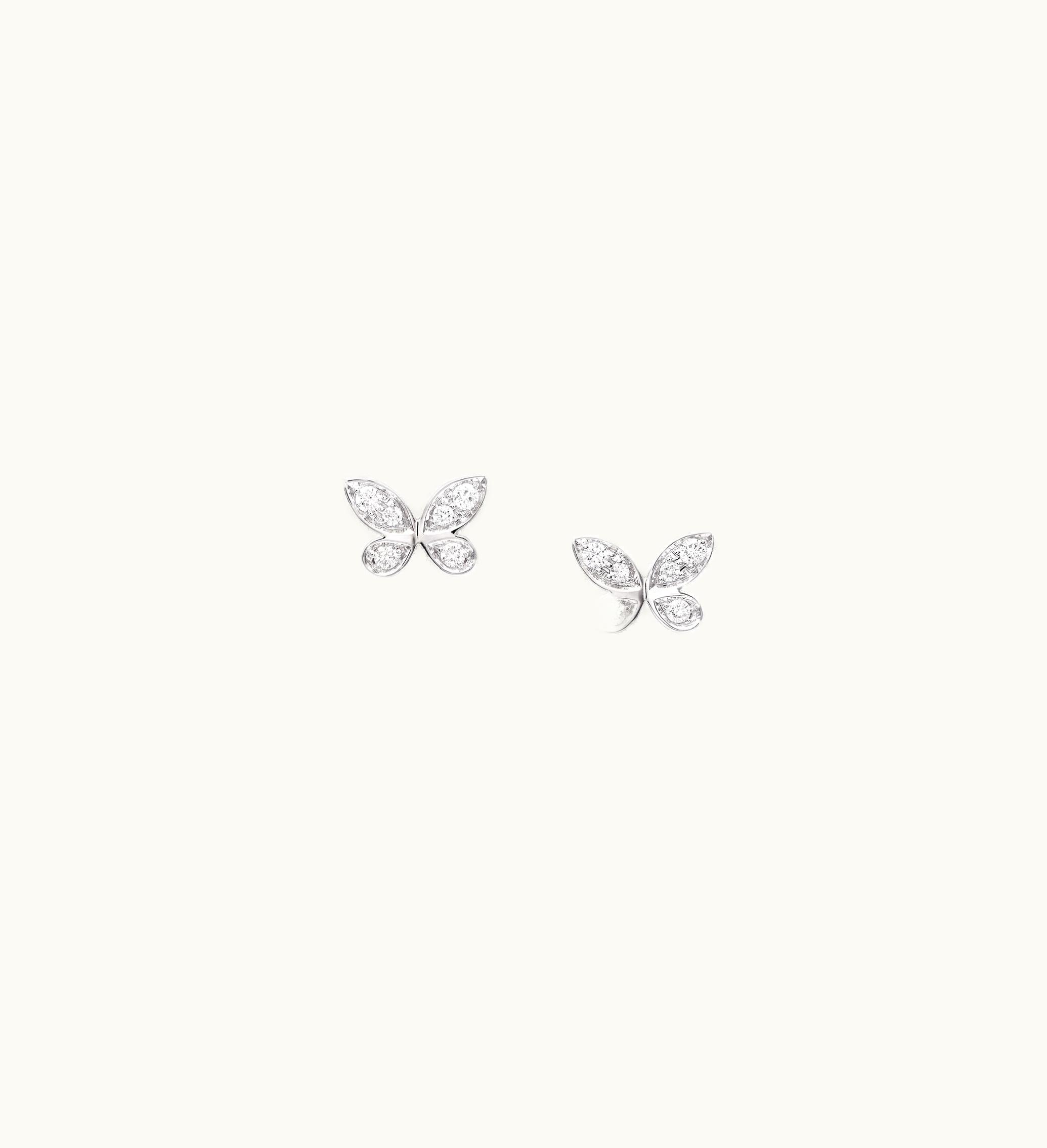 Graff Graff Pavé Butterfly Diamond Petite Stud Earrings