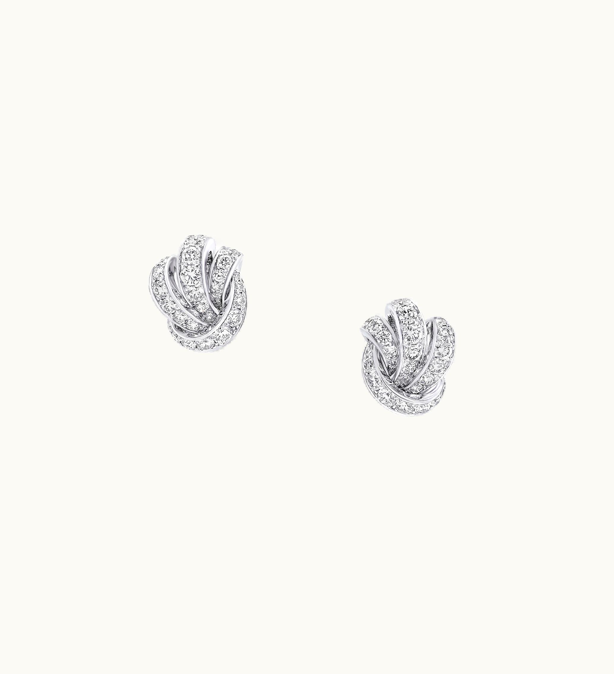 Graff Graff Tilda's Bow Pavé Diamond Stud Earrings