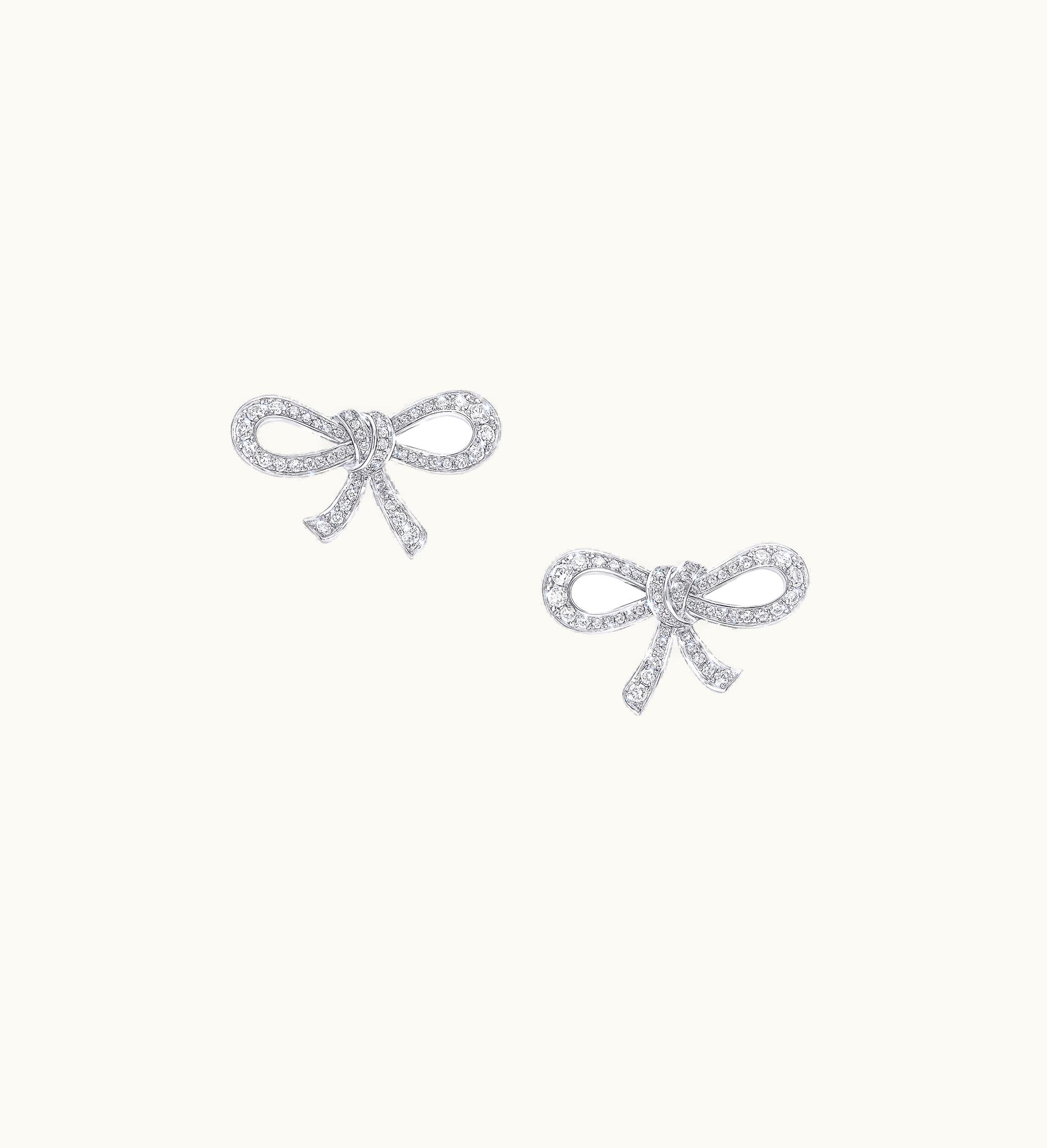Graff Graff Tilda's Bow Mini Diamond Stud Earrings