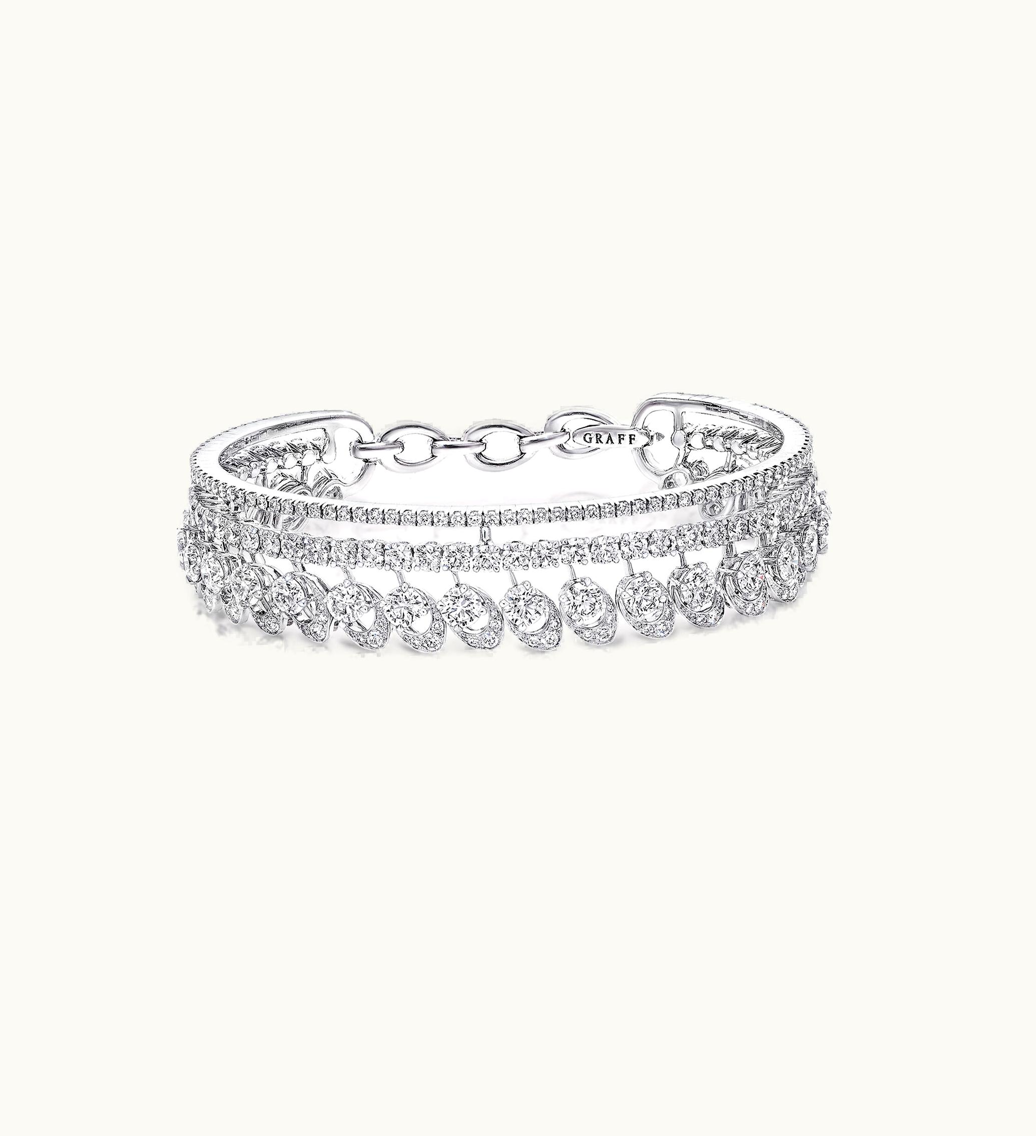 Graff Graff Gateway Triple Row Diamond Bangle