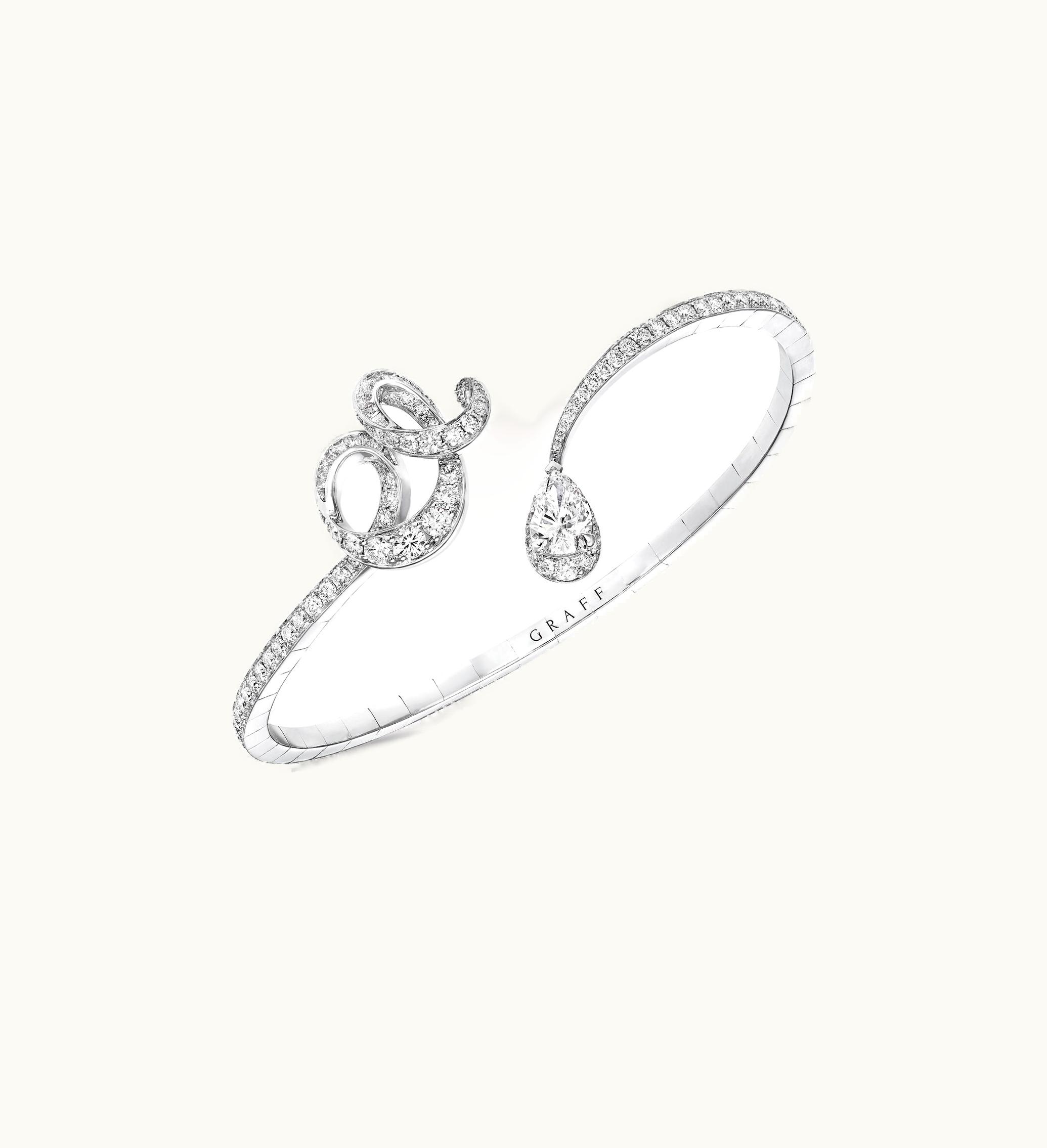 Graff Graff Inspired By Twombly Diamond Drop Bangle