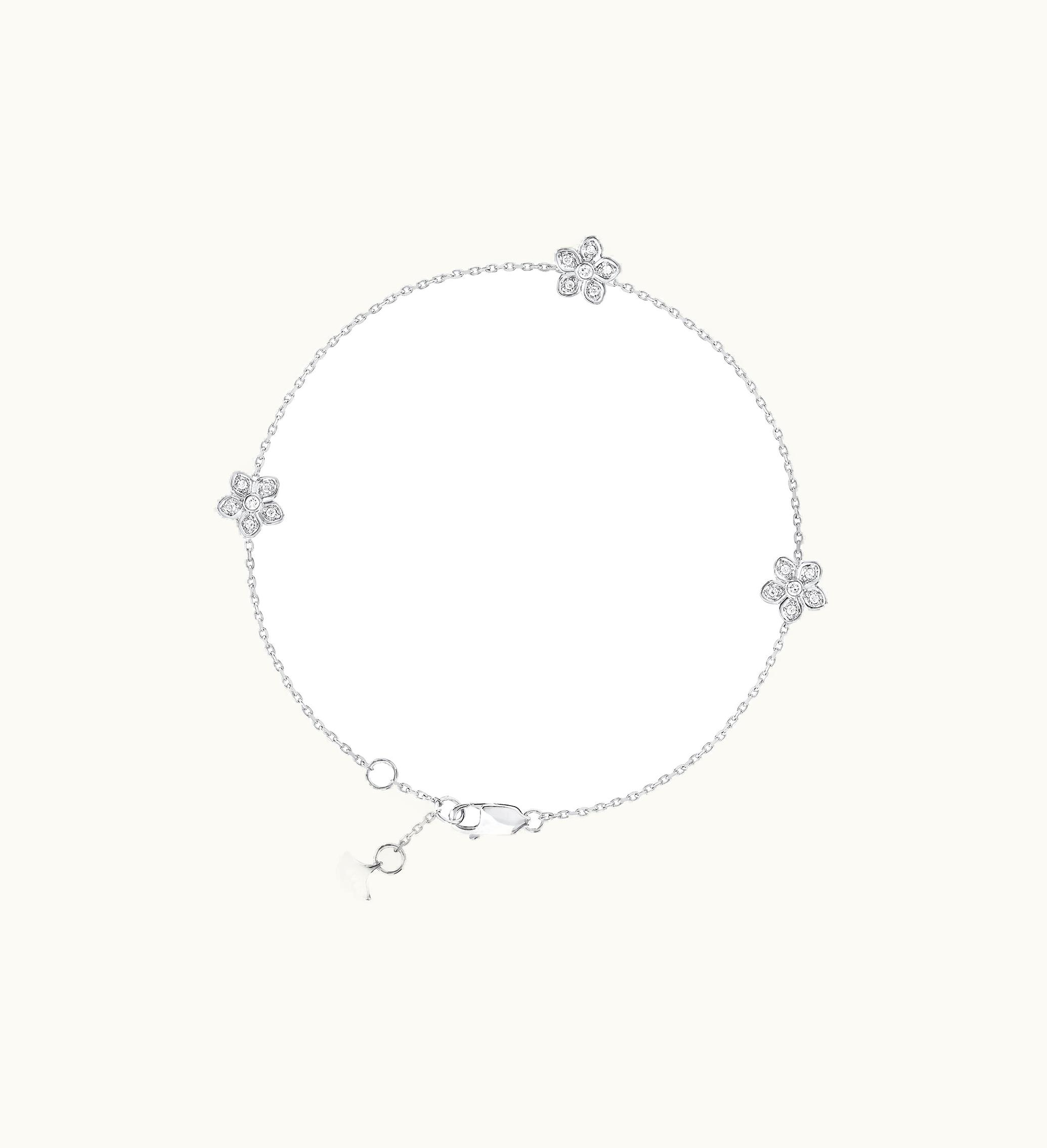 Graff Graff Wild Flower Petite Pavé Diamond Bracelet