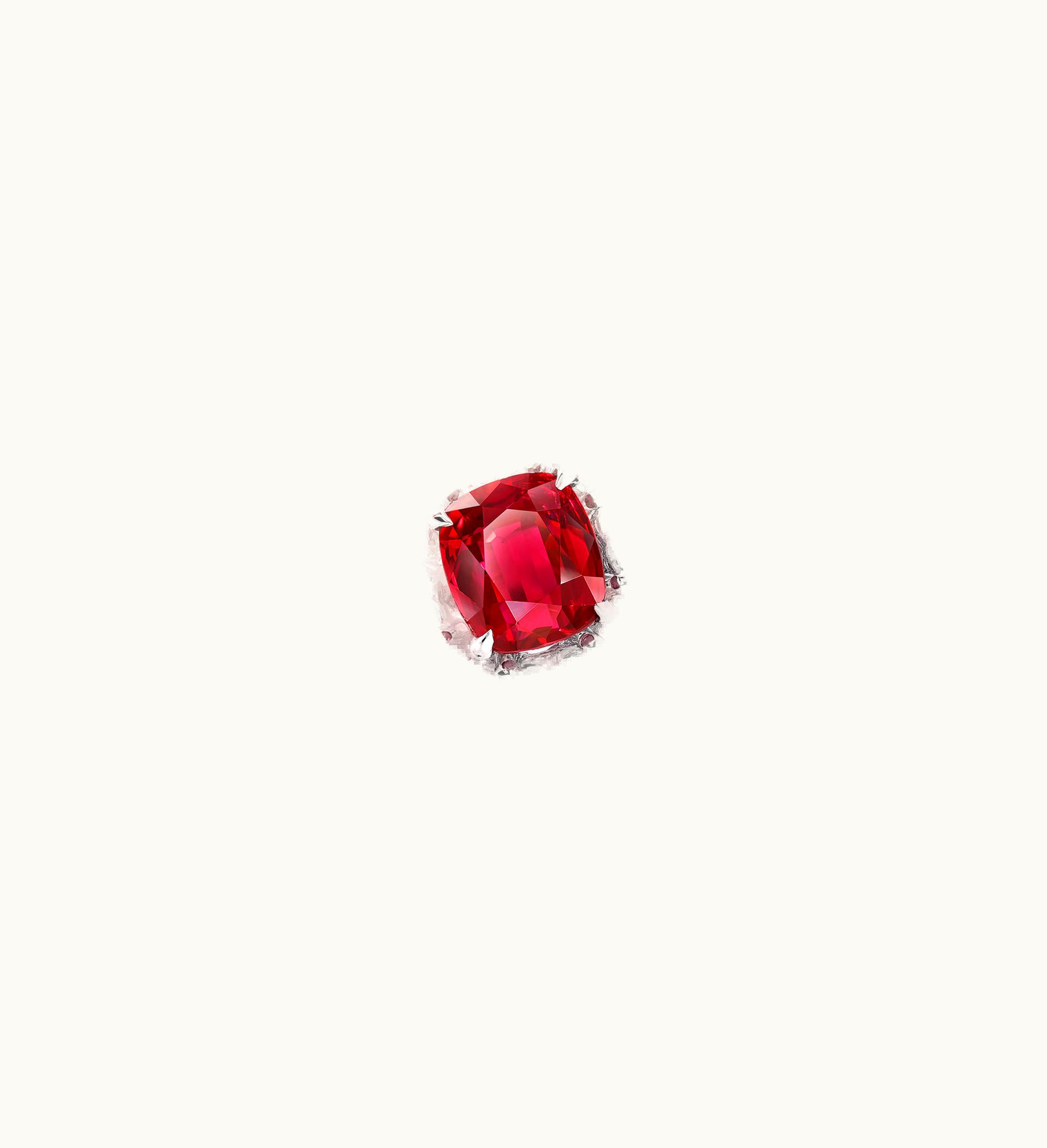 Graff Graff Cushion Cut Ruby High Jewellery Ring