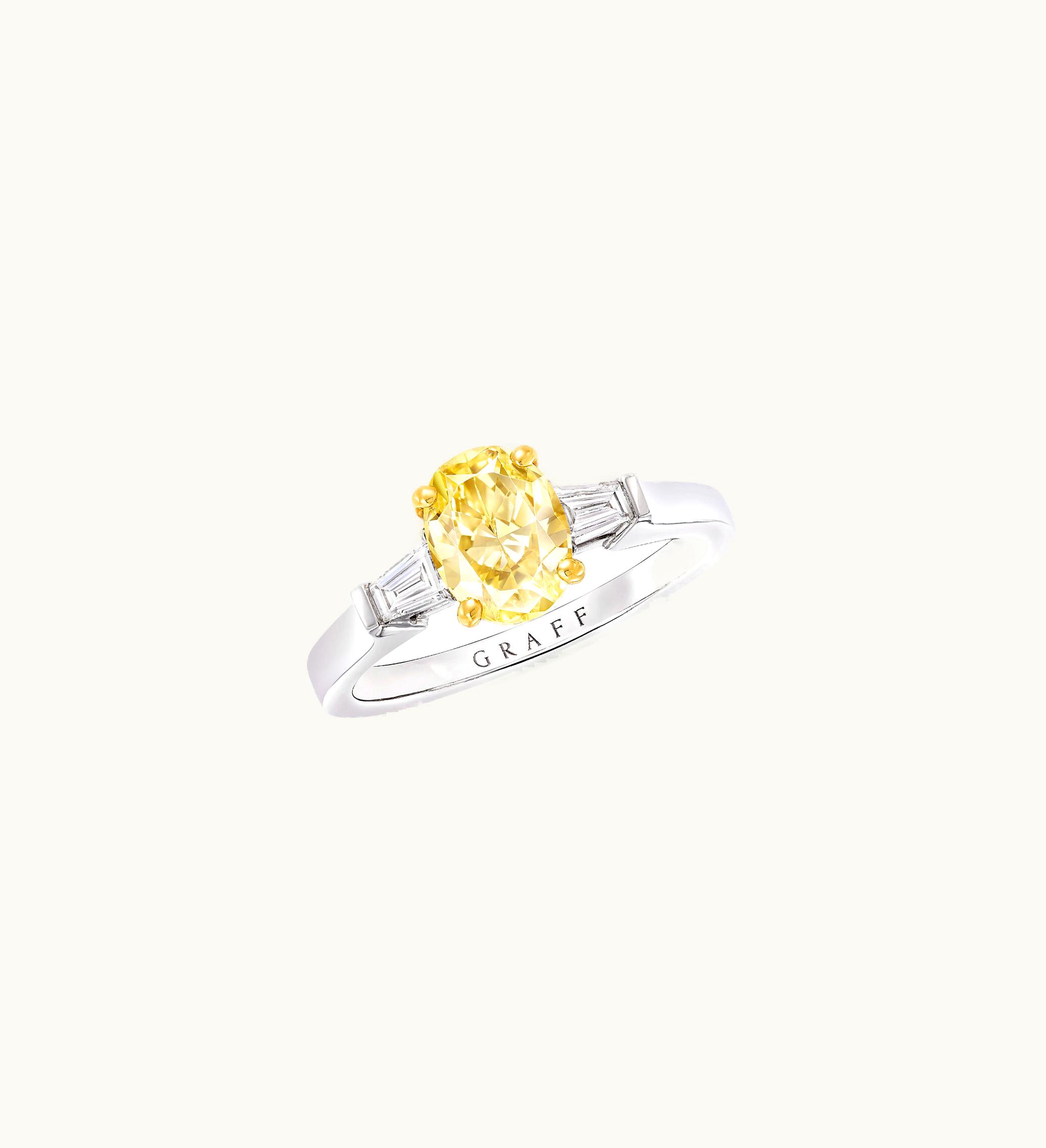 Graff Graff Promise Oval Yellow Diamond Engagement Ring UZ0185112
