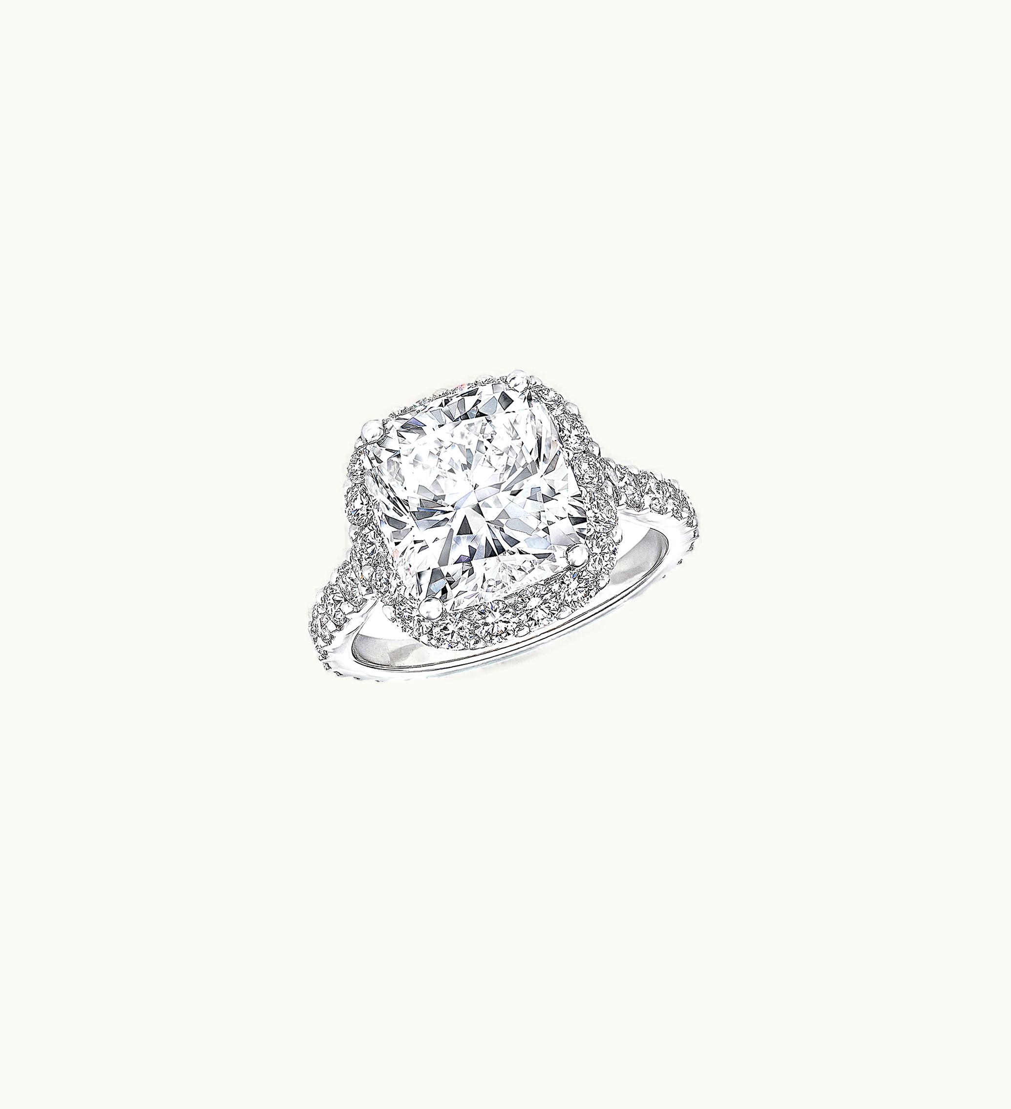 Graff Graff Icon Cushion Cut Diamond Engagement Ring