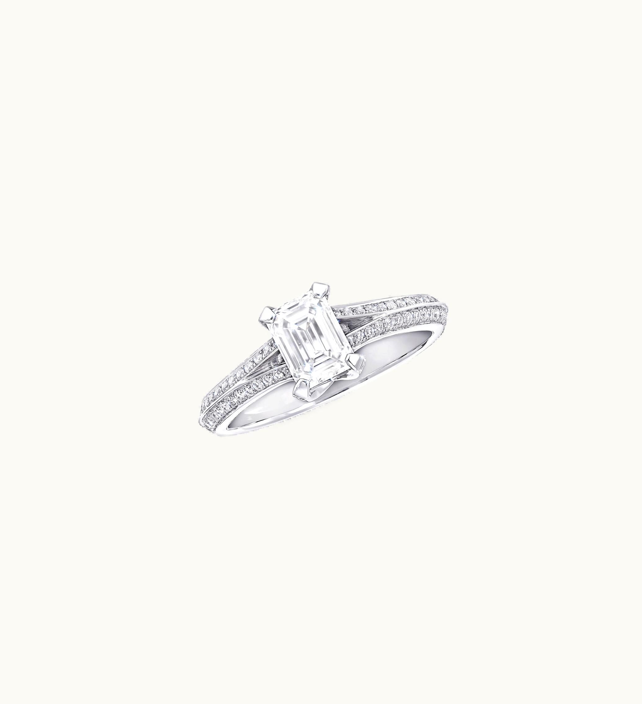 Graff Graff Legacy Emerald Cut Diamond Engagement Ring