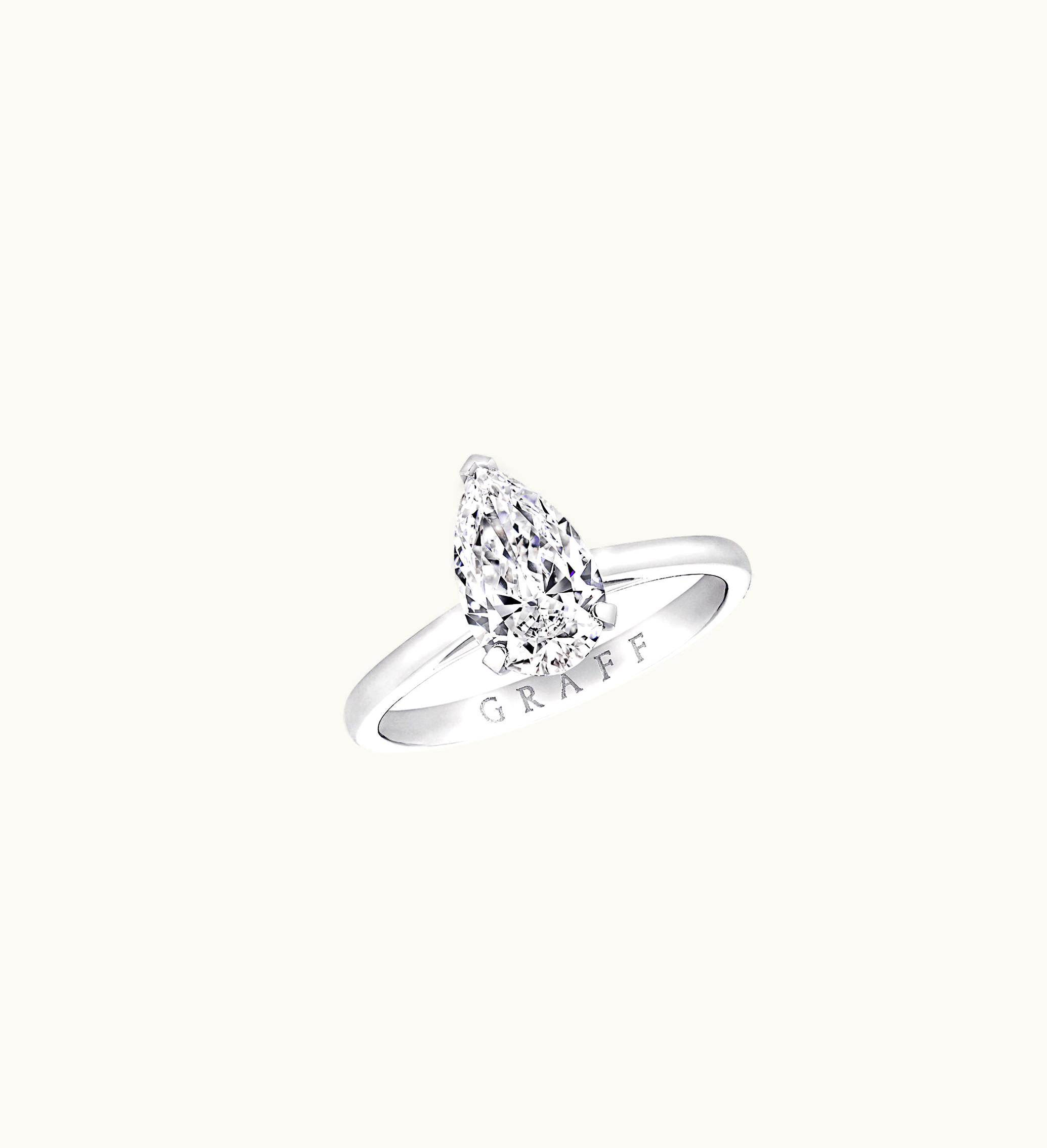 Graff Graff Paragon Pear Shape Diamond Engagement Ring