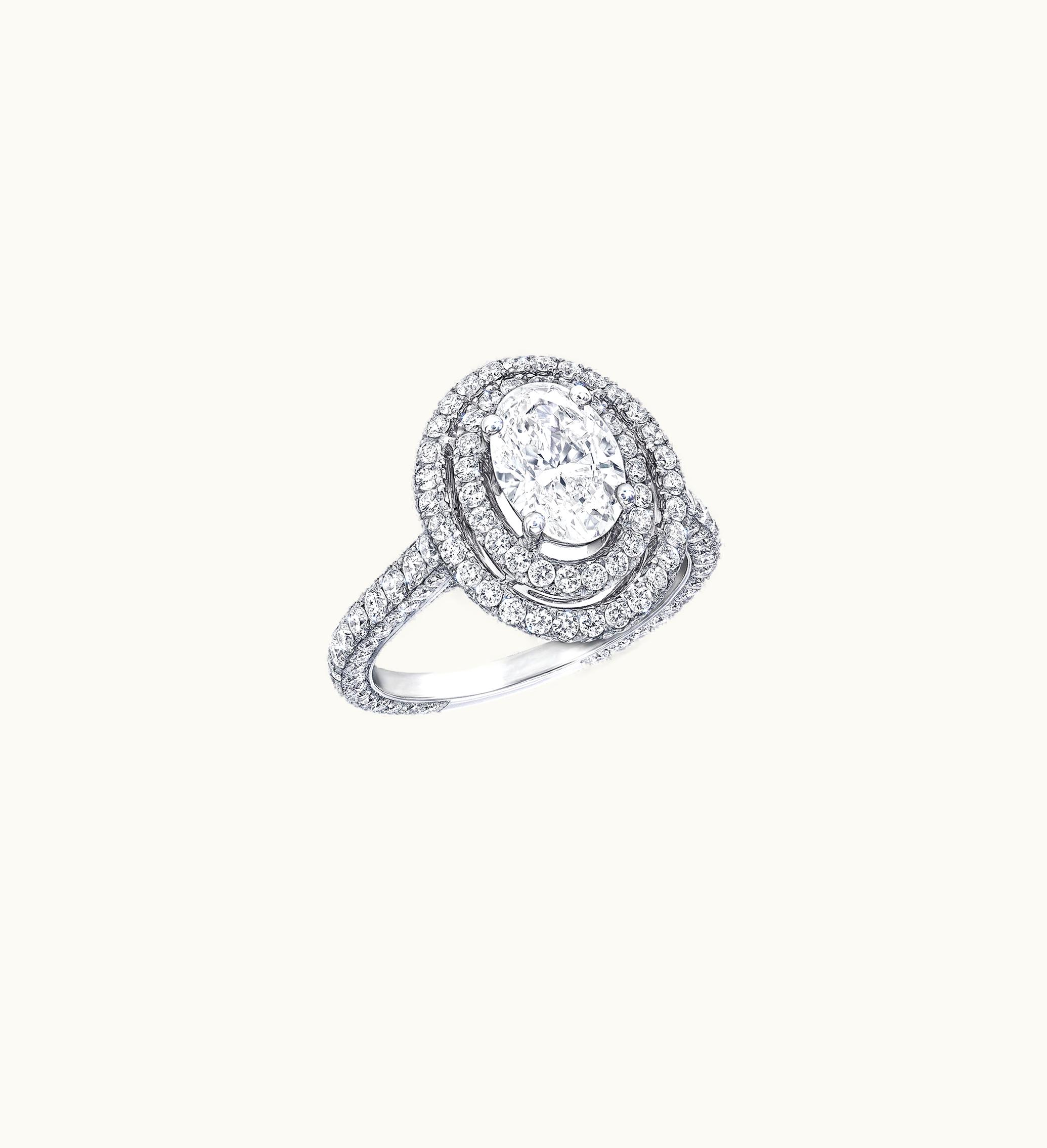 Graff Graff Twin Constellation Oval Diamond Engagement Ring