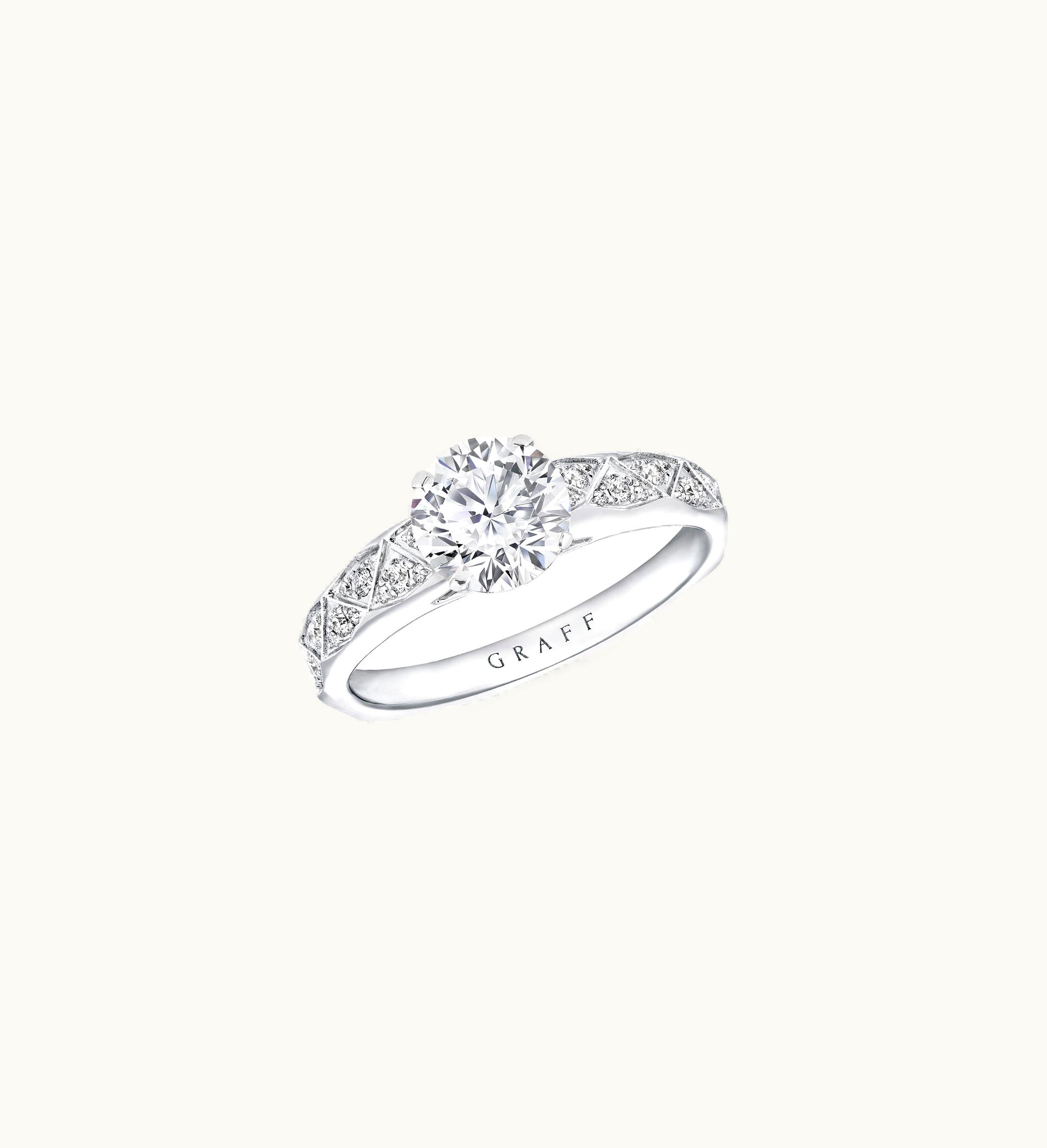 Graff Graff Laurence Graff Signature Round Diamond Engagement Ring UZ0185154