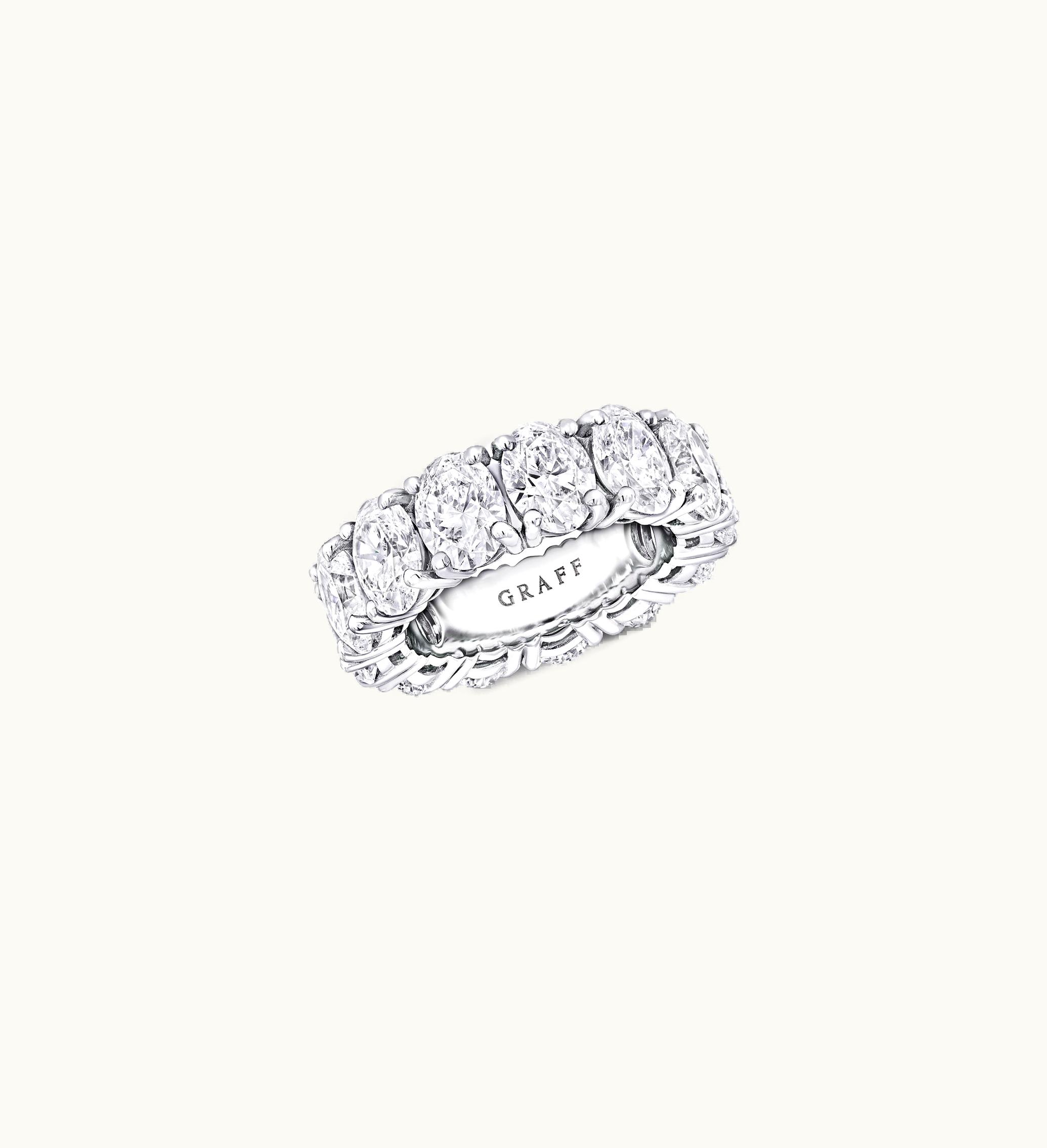 Graff Graff Claw Set Oval Diamond Eternity Ring
