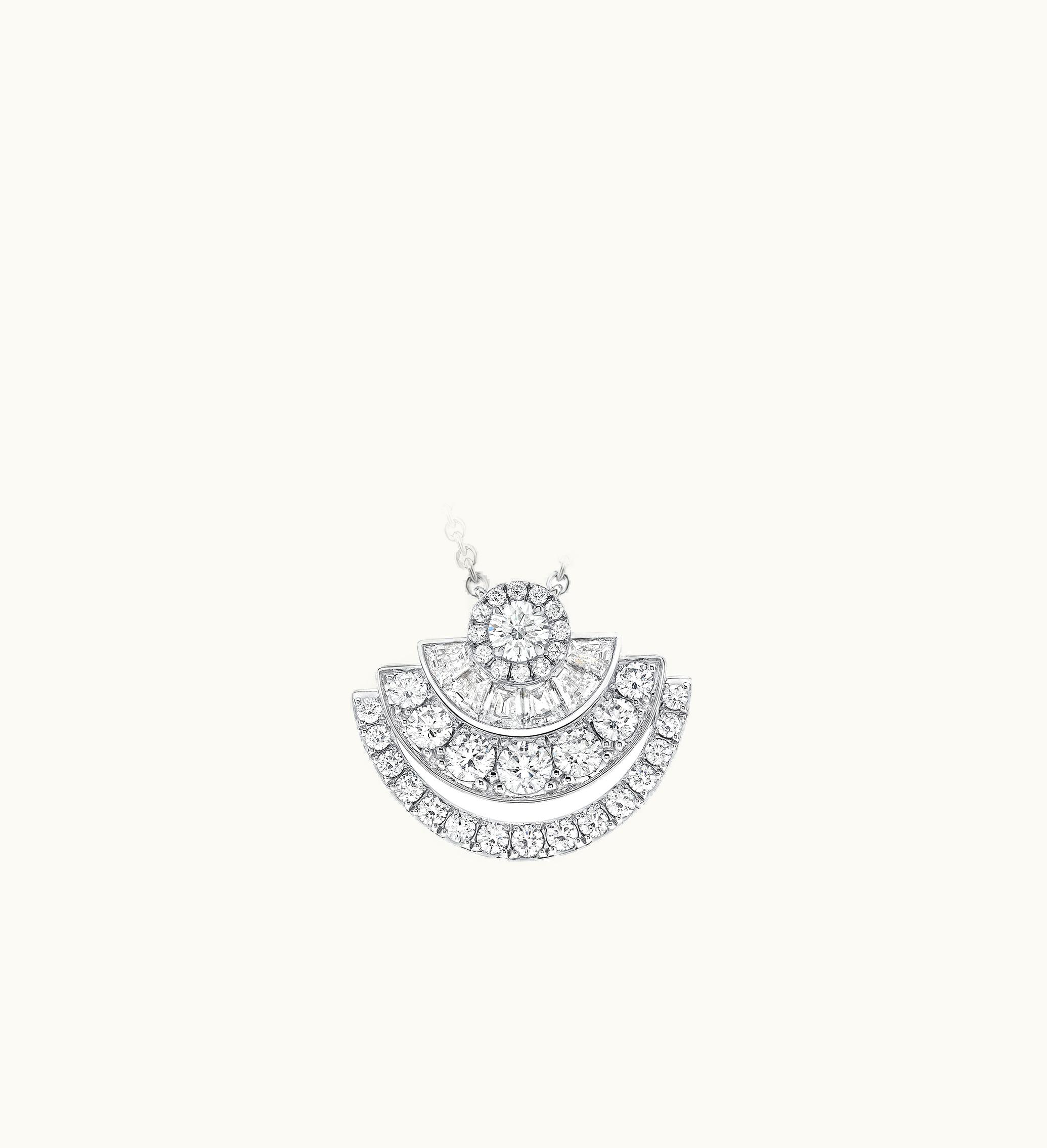 Graff Night Moon Baguette Cut Diamond Pendant