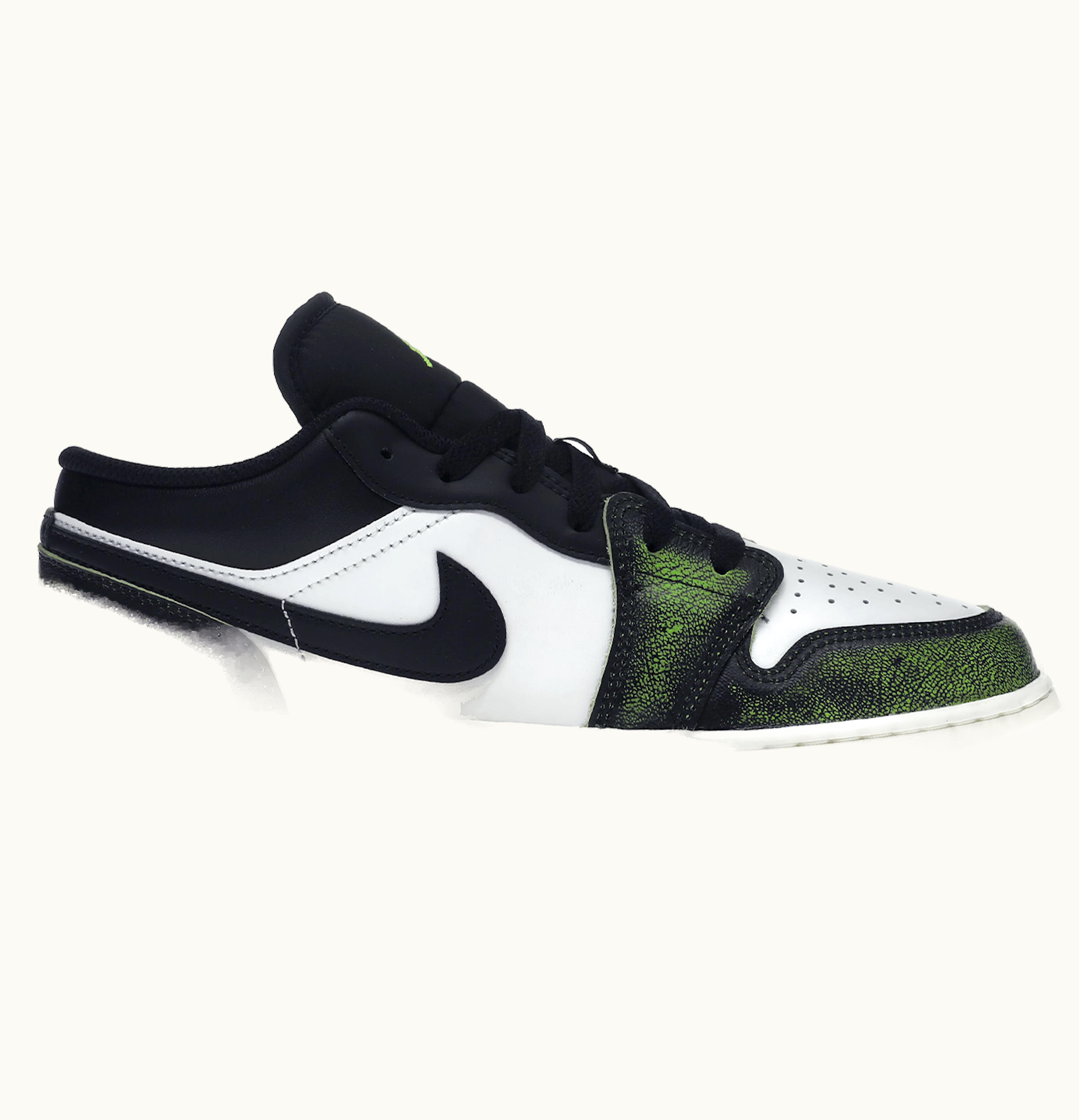 Jordan Air Jordan 1 Low White Black Green GS