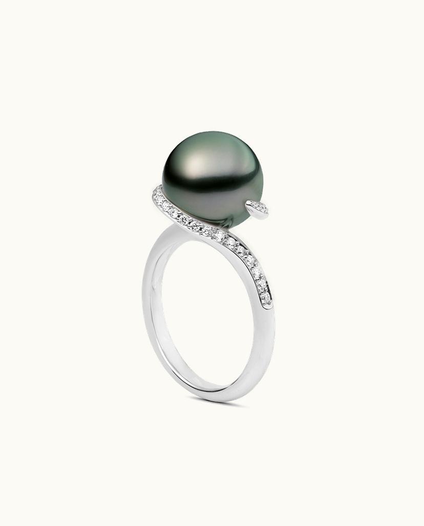 Mikimoto Mikimoto Twist Ring - Black South Sea