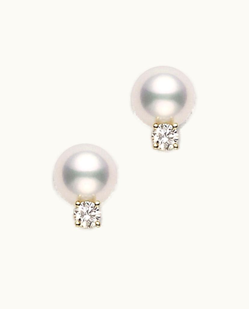 Mikimoto Mikimoto Classic Stud Earrings In Yellow Gold UZ0186111