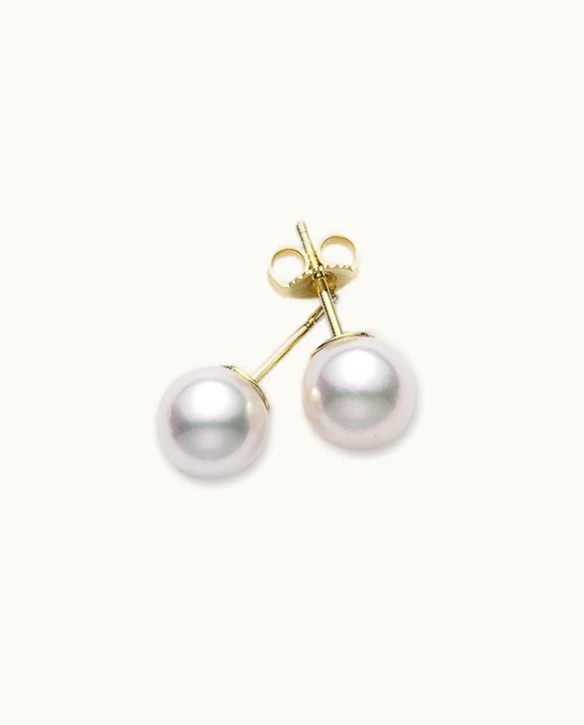 Mikimoto Mikimoto Classic Stud Earrings In Yellow Gold UZ0186146