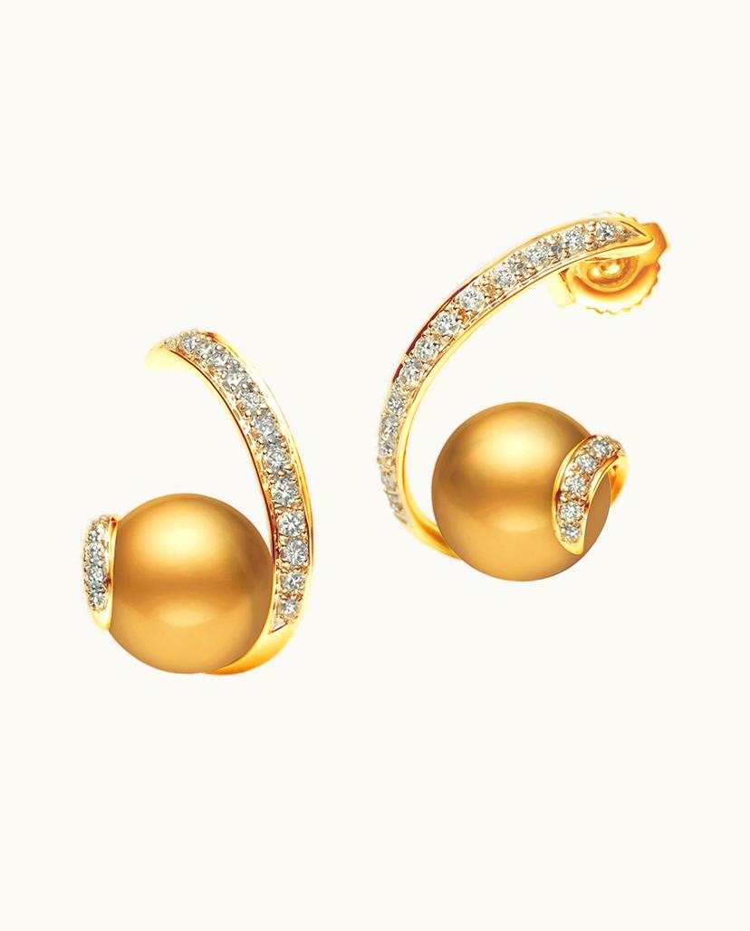 Mikimoto Mikimoto Rhapsody Earrings - Golden South Sea