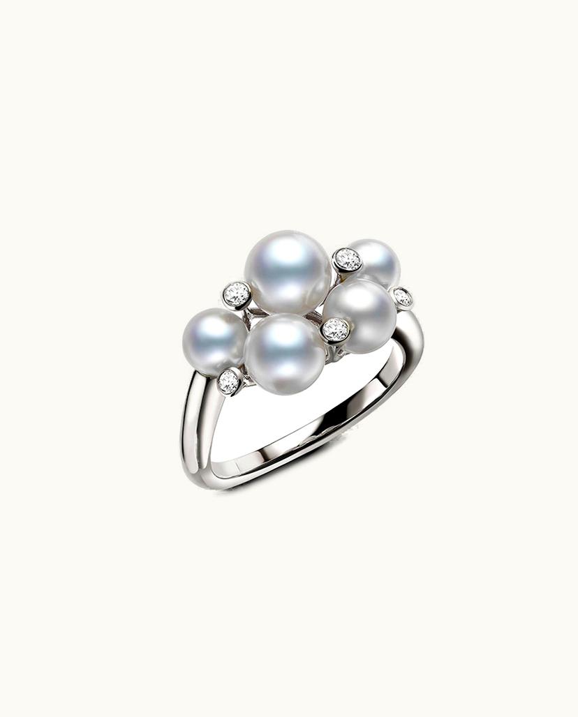 Mikimoto Mikimoto Bubble Ring - White Gold