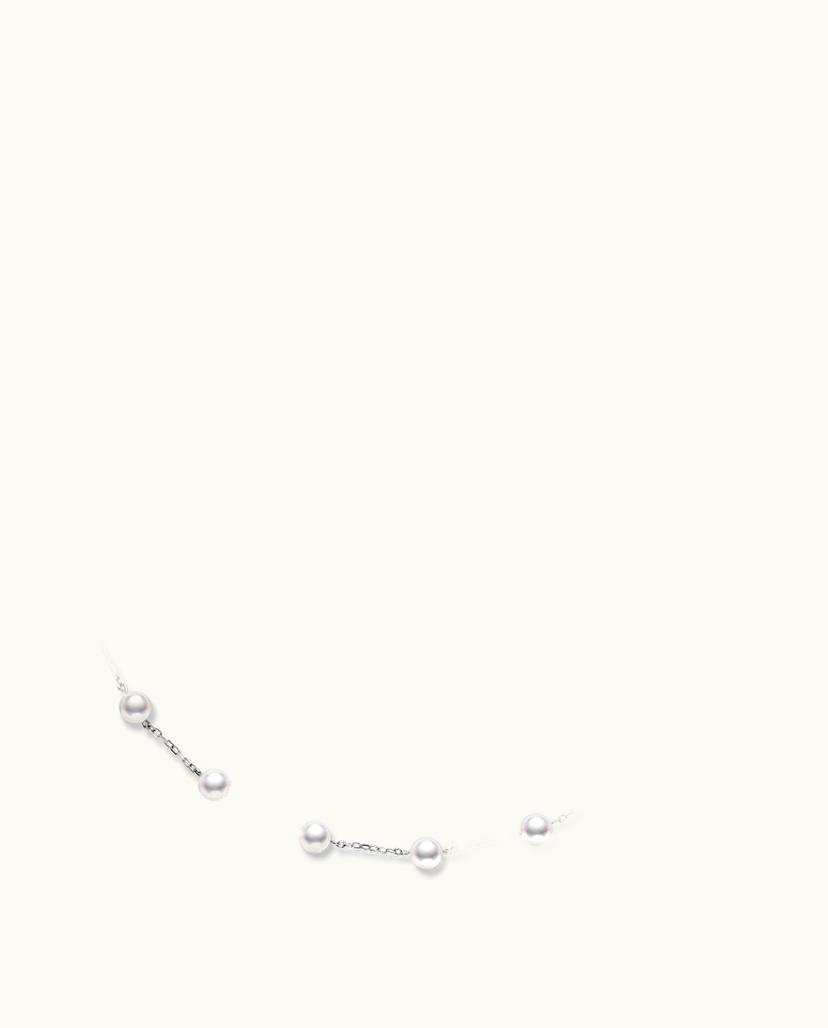 Mikimoto Mikimoto Pearl Chain Necklace 40Cm - White Gold