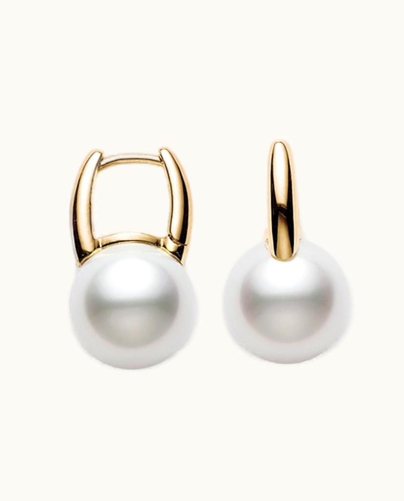 Mikimoto Mikimoto Classic Elegance Earrings - White South Sea And Yellow Gold