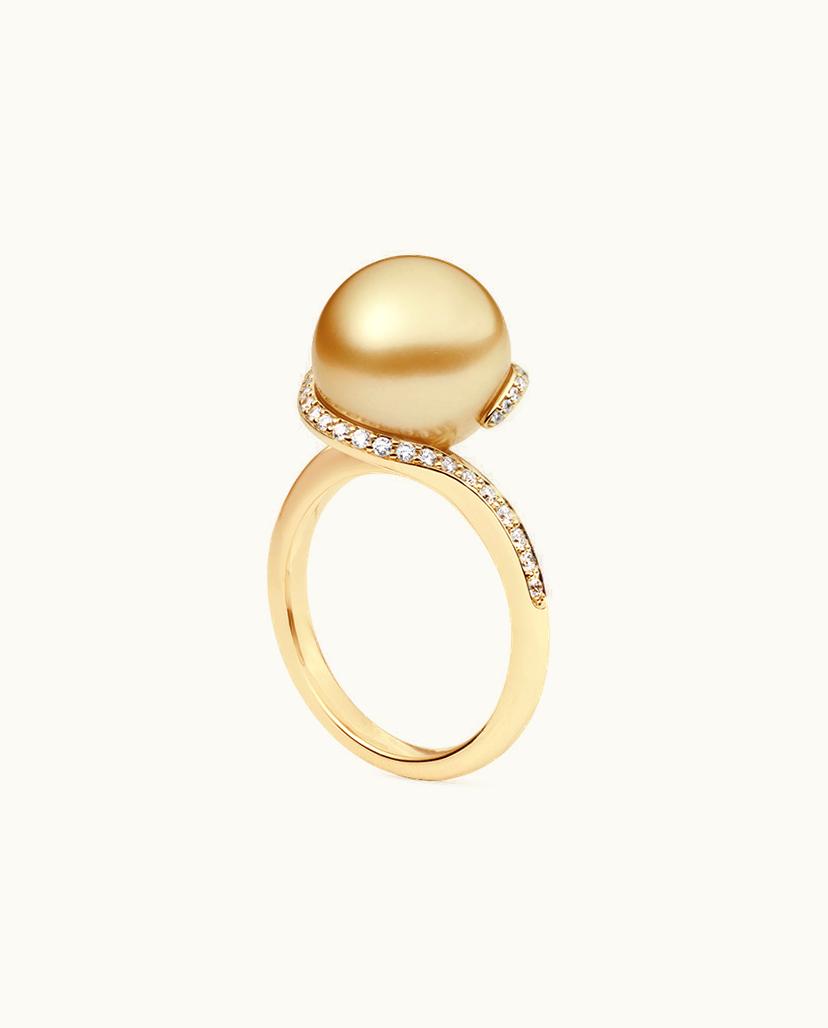 Mikimoto Mikimoto Twist Ring - Golden South Sea