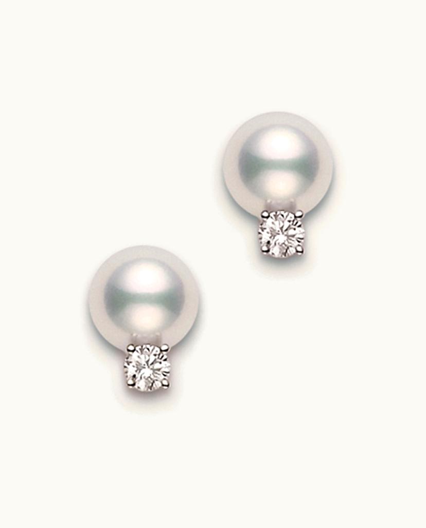 Mikimoto Mikimoto Classic Stud Earrings In White Gold UZ0186246