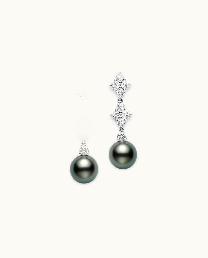 Mikimoto Mikimoto Classic Elegance Black South Sea Cultured Pearl Long Earrings