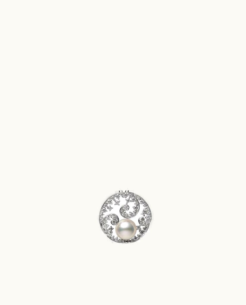 Mikimoto Mikimoto Praise To Nature - Akoya Cultured Pearl And Diamond Pendant