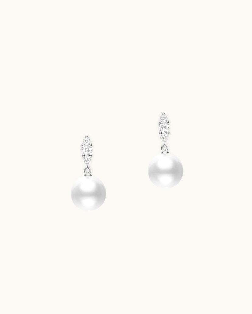 Mikimoto Mikimoto Morning Dew Earrings - White South Sea