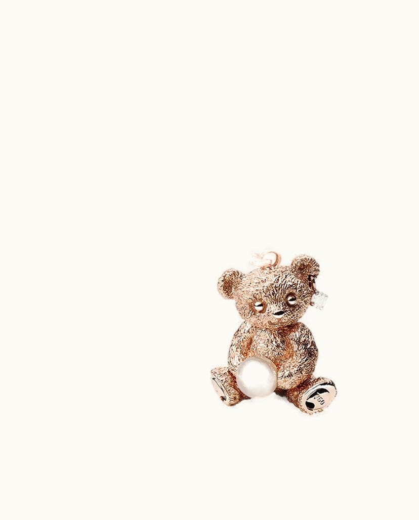 Mikimoto Mikimoto Teddy Bear Pendant - Pink Gold