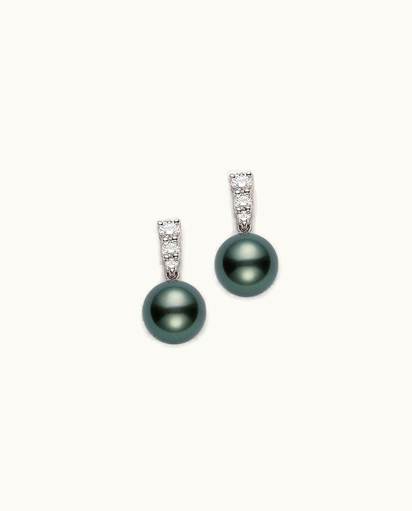 Mikimoto Mikimoto Morning Dew Earrings - Black South Sea UZ0186313