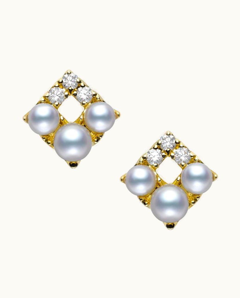 Mikimoto Mikimoto Falling Flakes Earrings - Yellow Gold