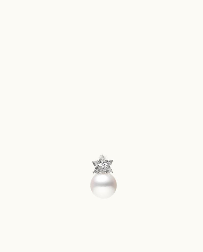 Mikimoto Mikimoto Akoya Cultured Pearl And Diamond Pendant