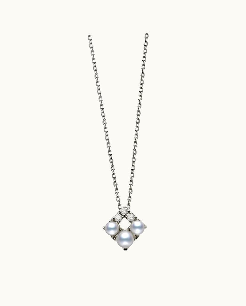 Mikimoto Falling Flakes Pendant - White Gold