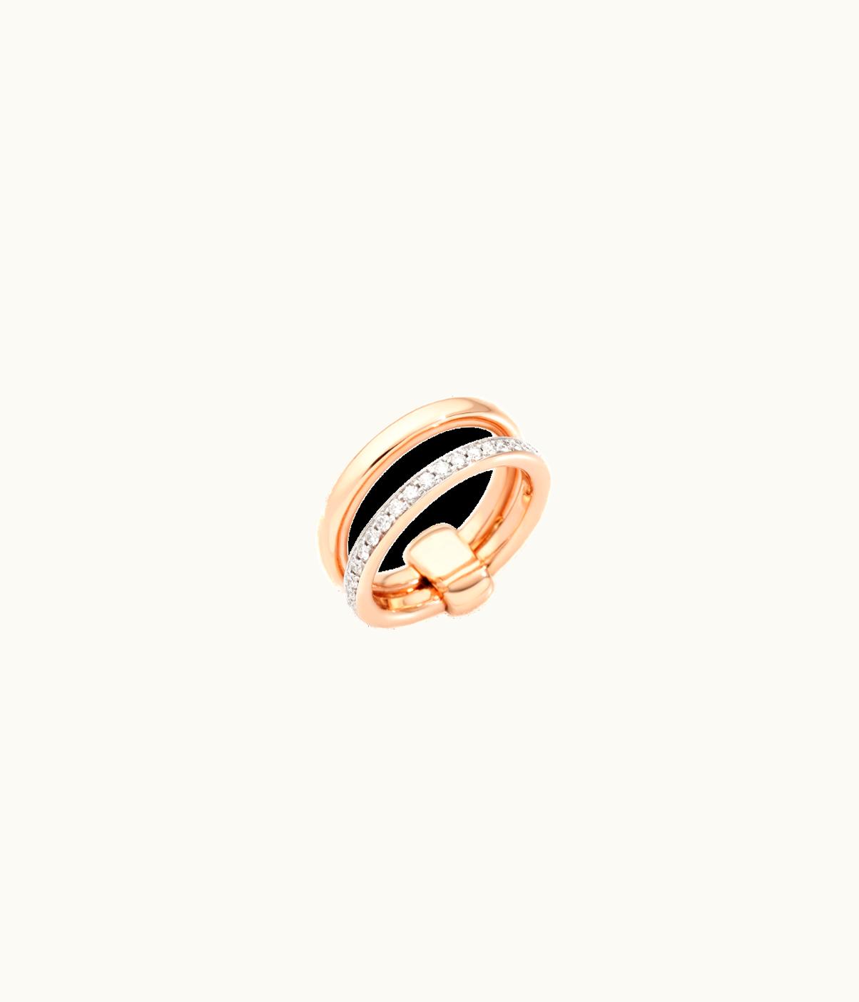 Pomellato Pomellato Pomellato Together Band Ring Rose Gold,Gold Diamond, PAC0100 PAC0100